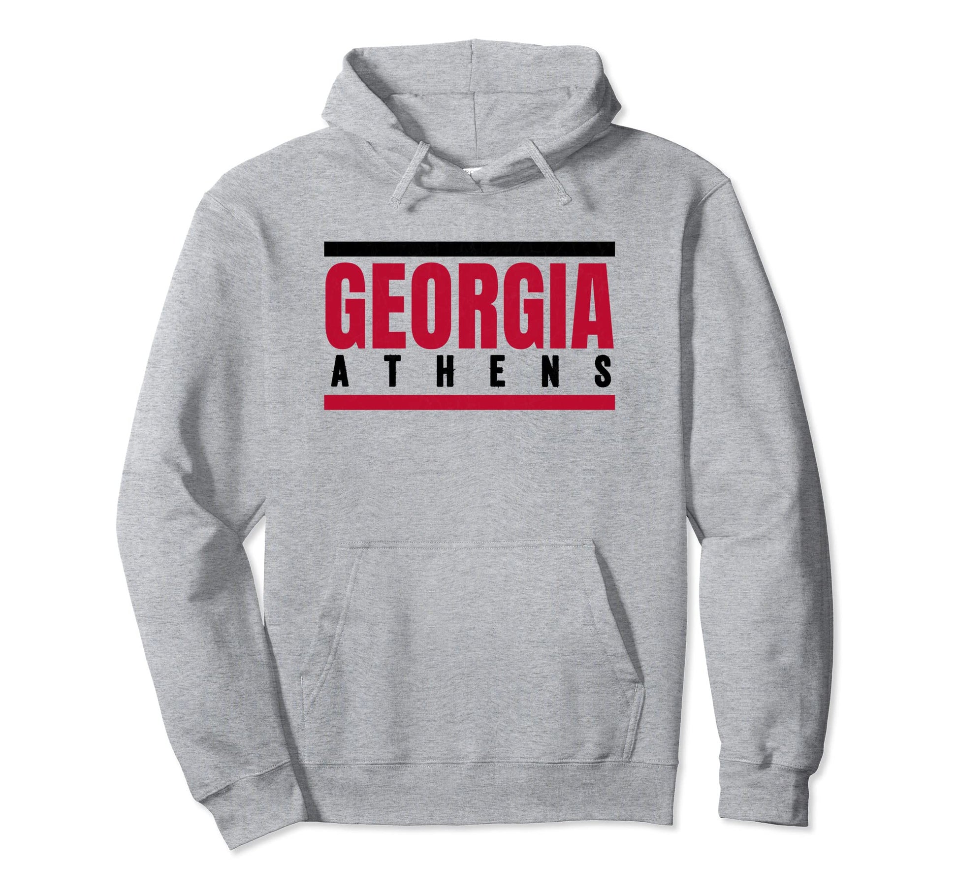 Striped Athens Ga Red Black Striped Hoodie - Streetwear Style Men Women - T-Shirt, Sweatshirt, Hoodie