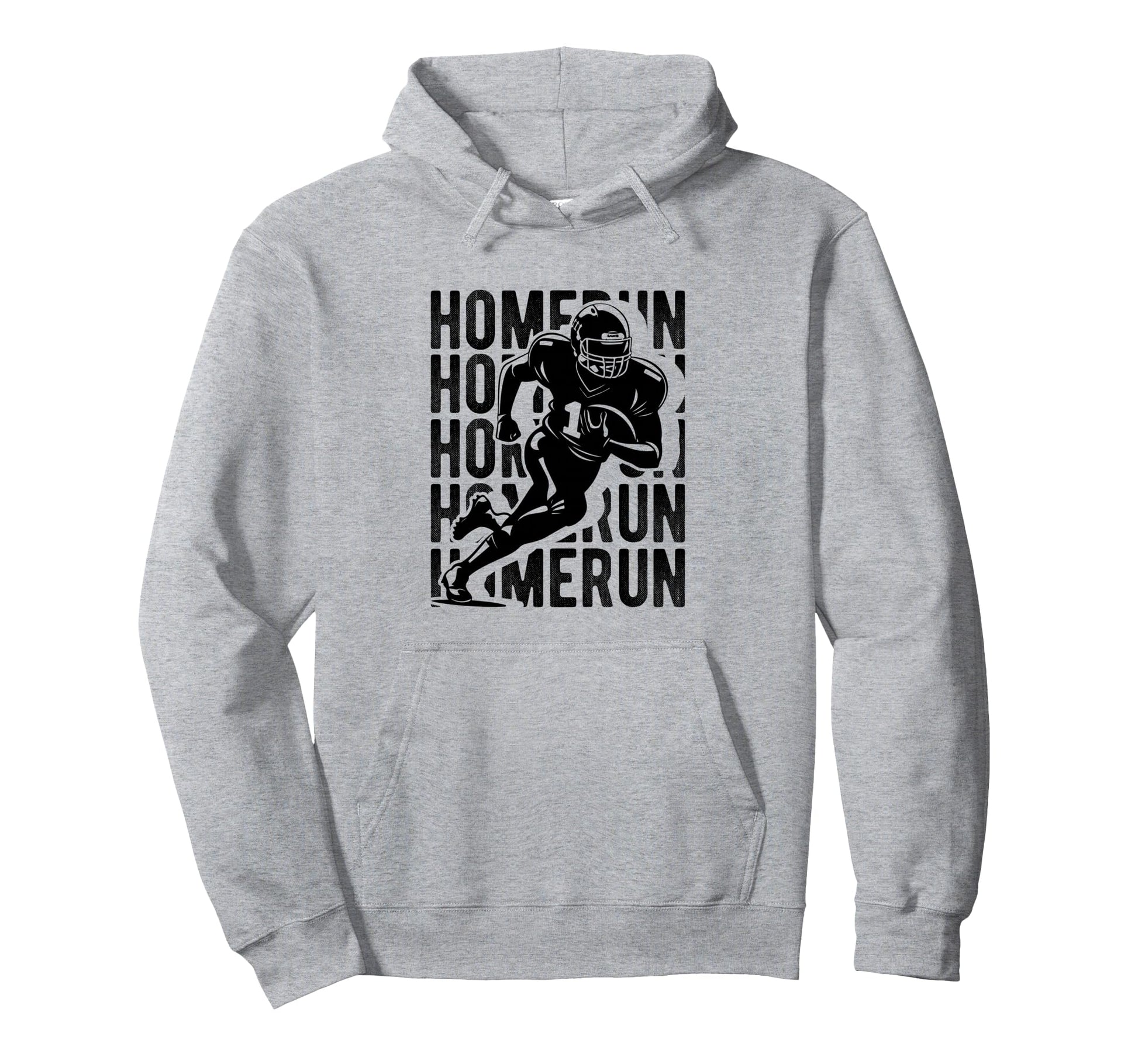 Homerun Football Player Hoodie - Unique Graphic Unisex - T-Shirt, Sweatshirt, Hoodie