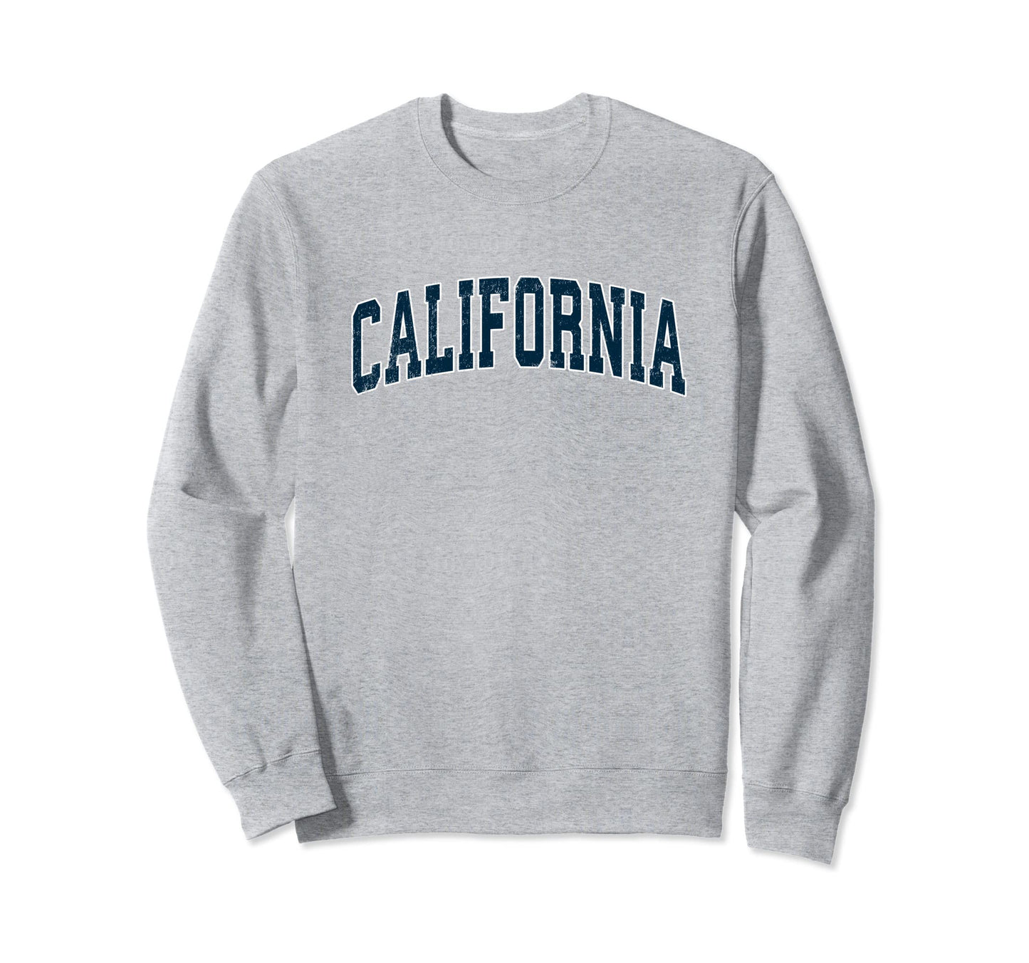 California Varsity Sports Navy Text Sweatshirt - Graphic Print for Adults - T-Shirt, Sweatshirt, Hoodie