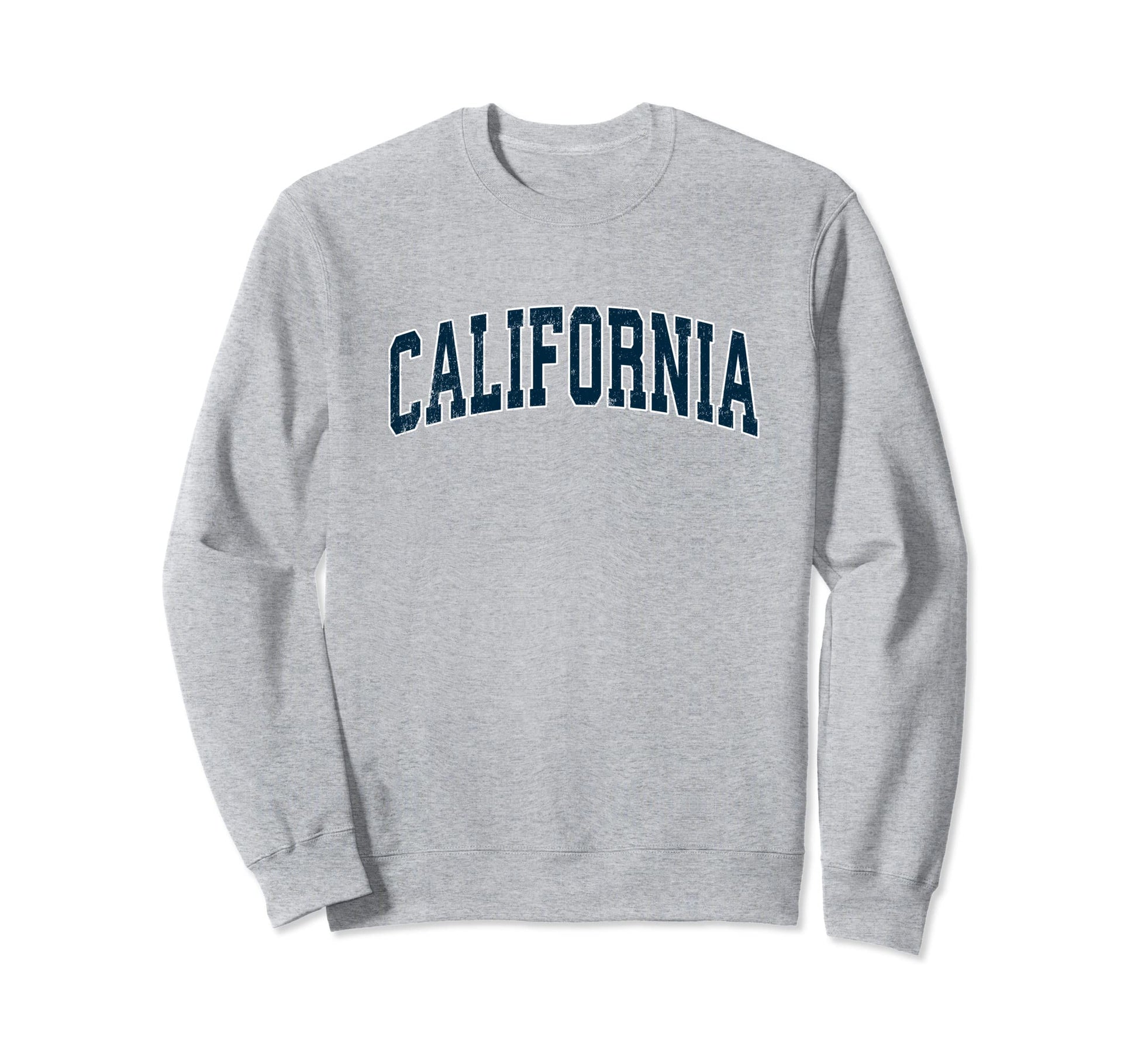 California Varsity Sports Navy Text Sweatshirt - Graphic Print for Adults - T-Shirt, Sweatshirt, Hoodie