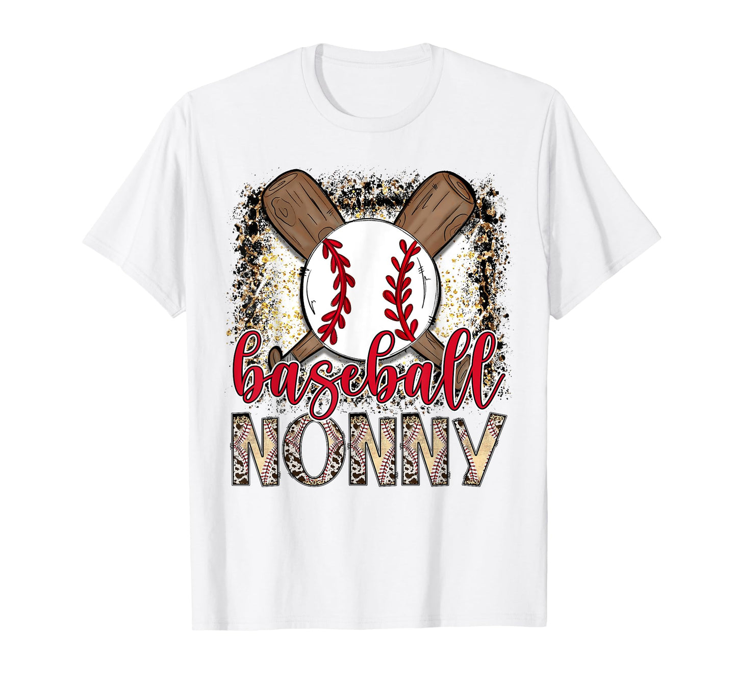 Baseball Nonny Leopard Proud Ball Nonny T-Shirt - Minimalist Print Unisex - T-Shirt, Sweatshirt, Hoodie