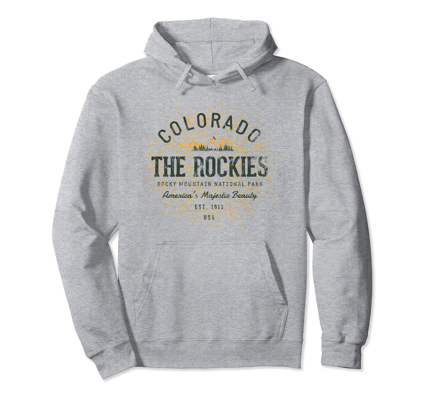 Rocky Mountain National Park Hoodie - Minimalist Print Men Women - T-Shirt, Sweatshirt, Hoodie
