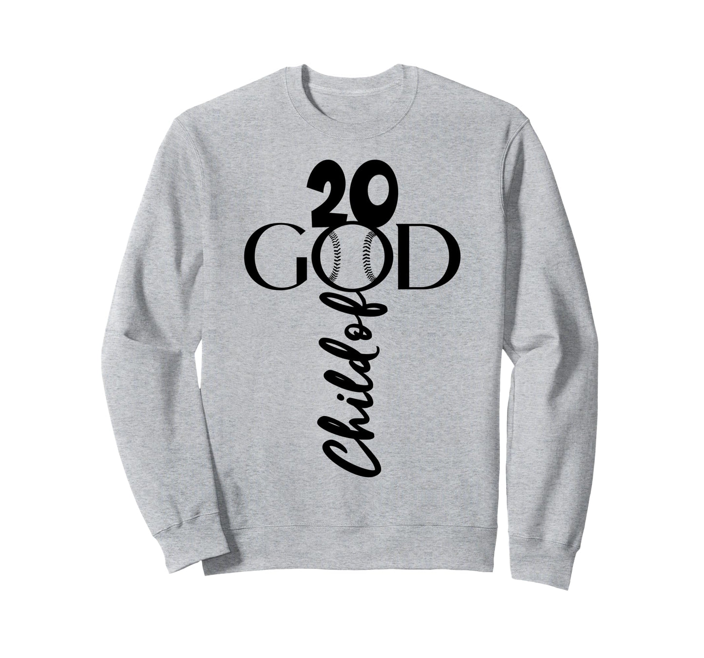 Jesus 20 Years God Baseball 20Th Sweatshirt - Novelty Apparel for Adults - T-Shirt, Sweatshirt, Hoodie
