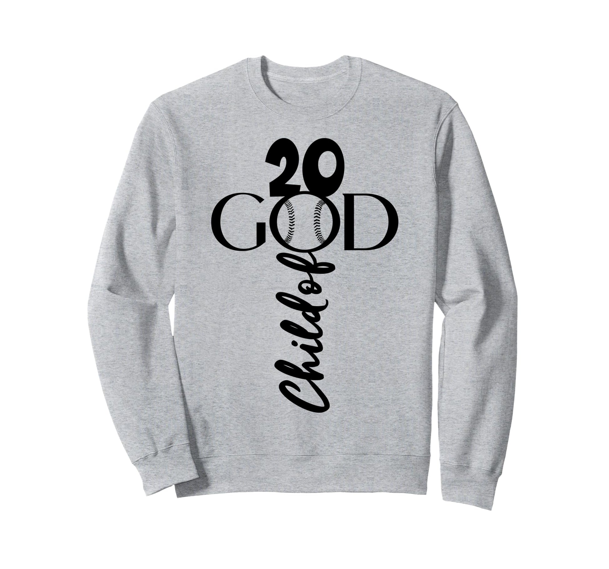 Jesus 20 Years God Baseball 20Th Sweatshirt - Novelty Apparel for Adults - T-Shirt, Sweatshirt, Hoodie