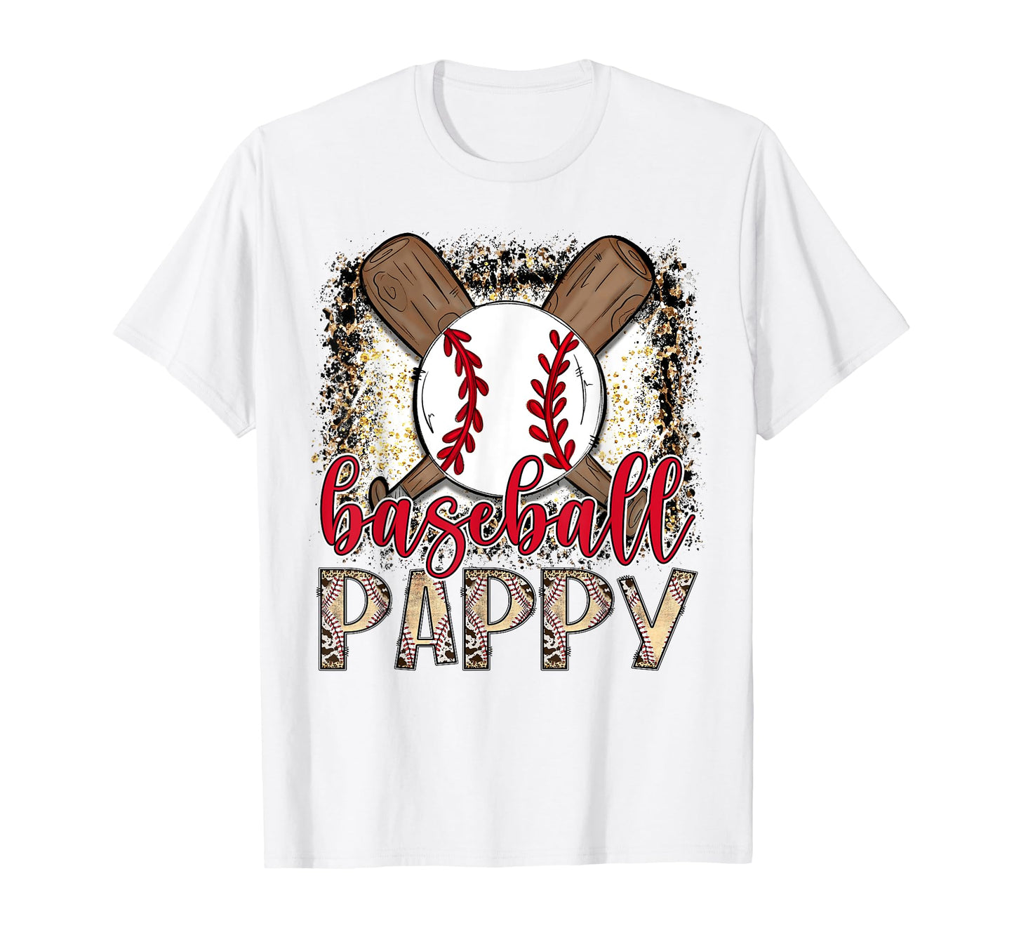 Baseball Pappy Leopard Proud Ball T-Shirt - Unique Graphic for Adults - T-Shirt, Sweatshirt, Hoodie