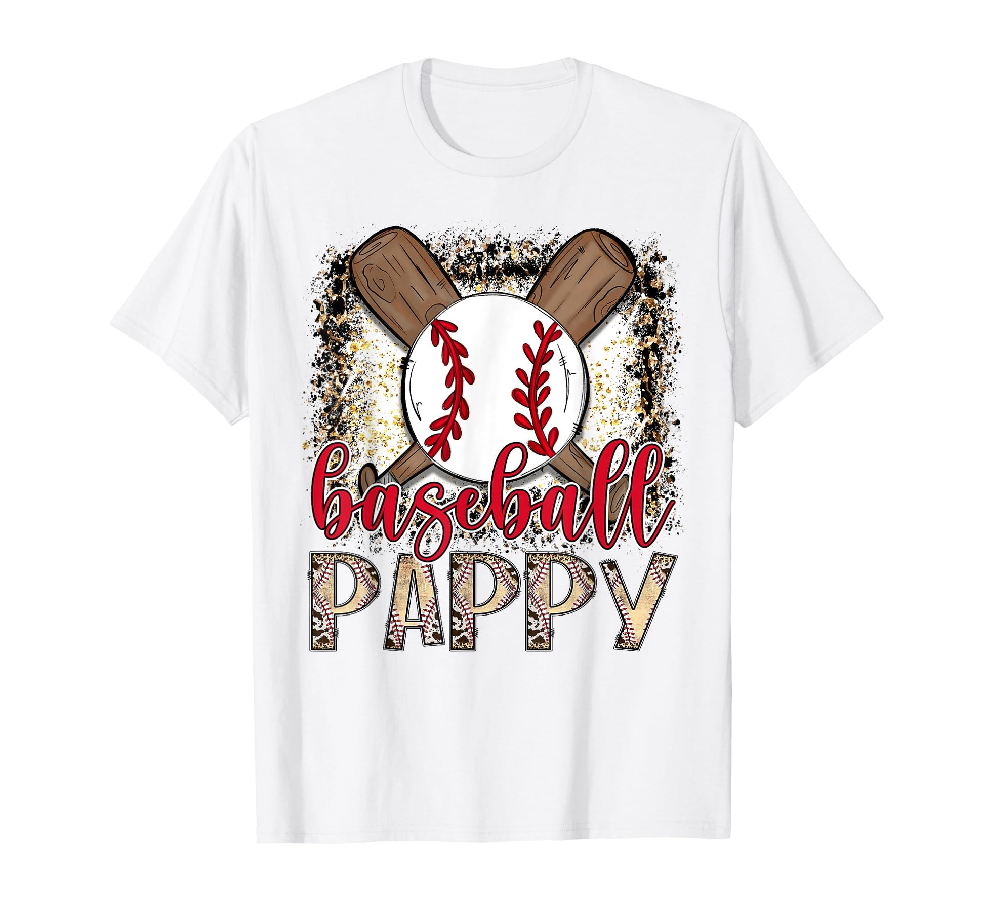 Baseball Pappy Leopard Proud Ball T-Shirt - Unique Graphic for Adults - T-Shirt, Sweatshirt, Hoodie