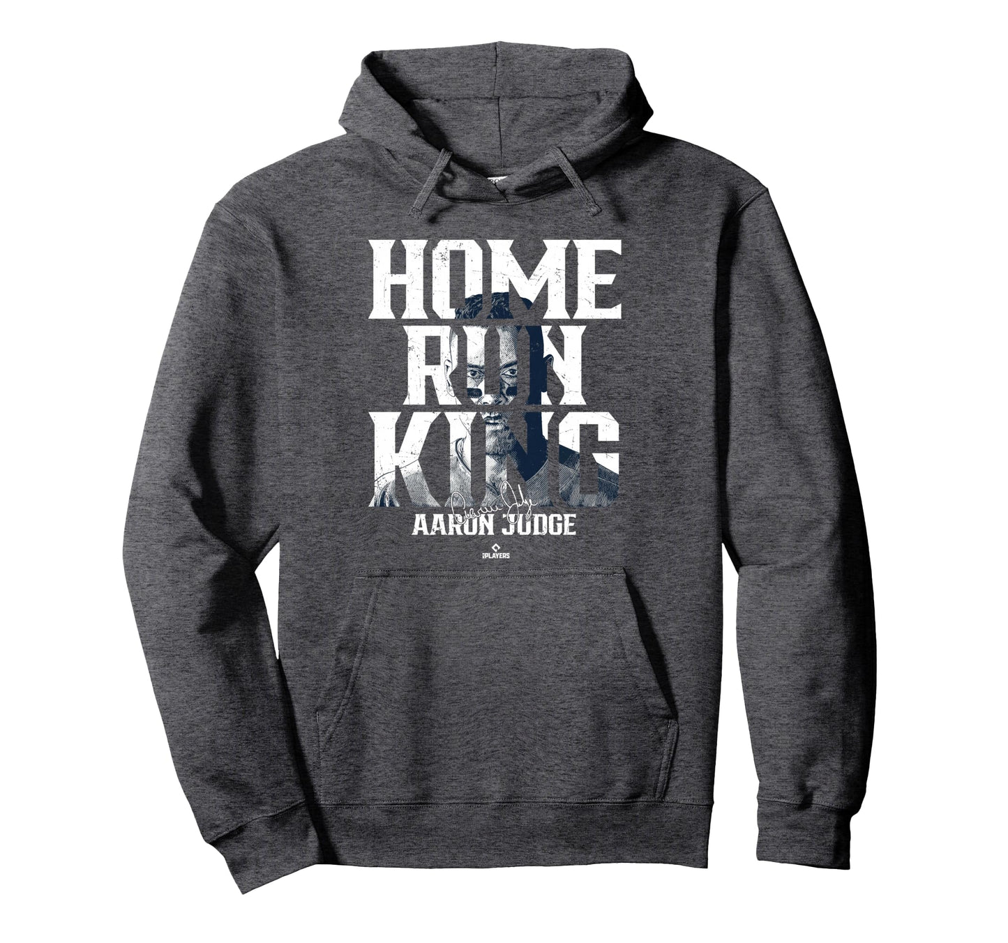 Home Run King Portrait Aaron Judge Hoodie - Aesthetic Graphic for Adults - T-Shirt, Sweatshirt, Hoodie