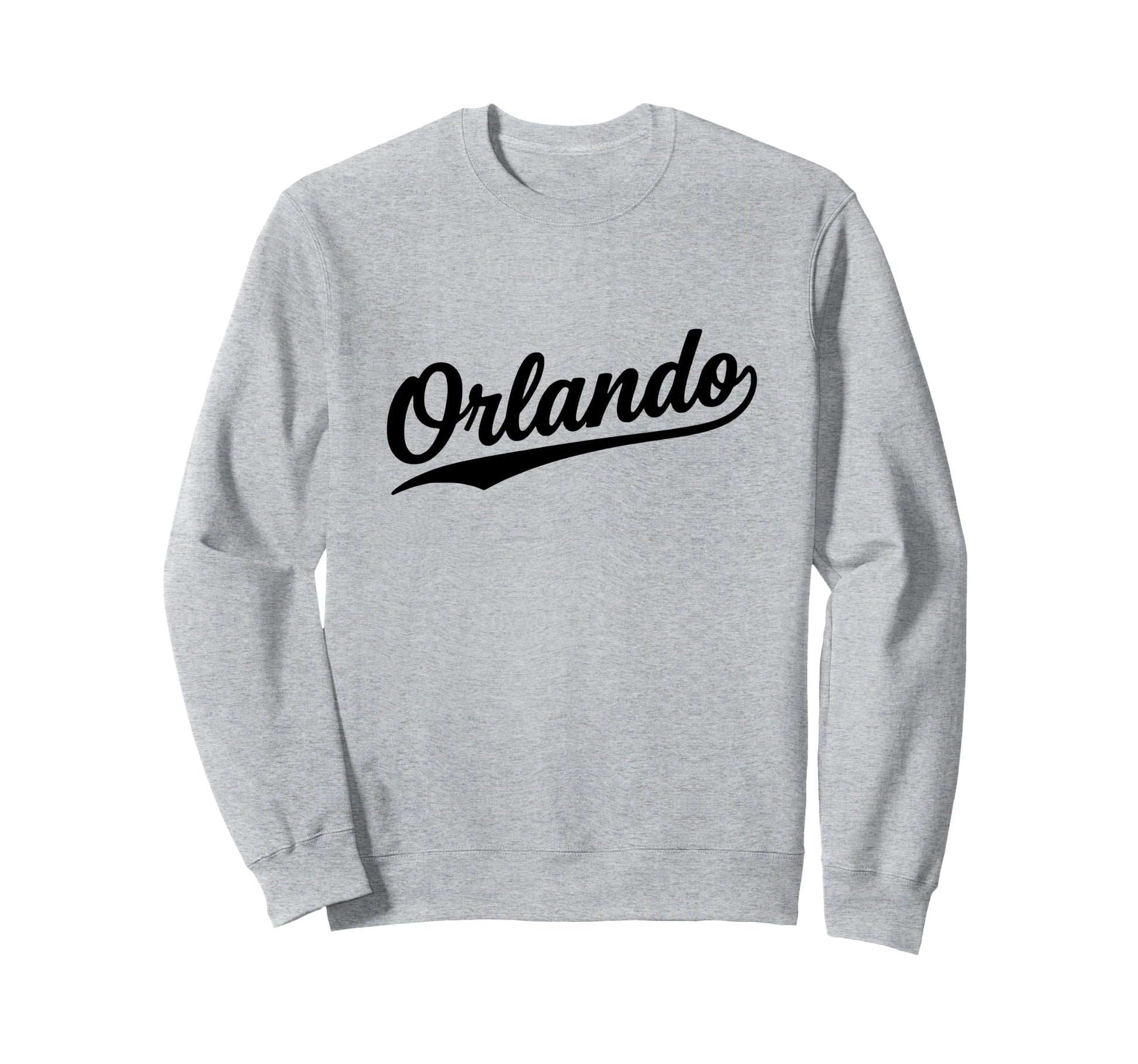 Orlando Florida Script 1970S Sweatshirt - Minimalist Print for Adults - T-Shirt, Sweatshirt, Hoodie