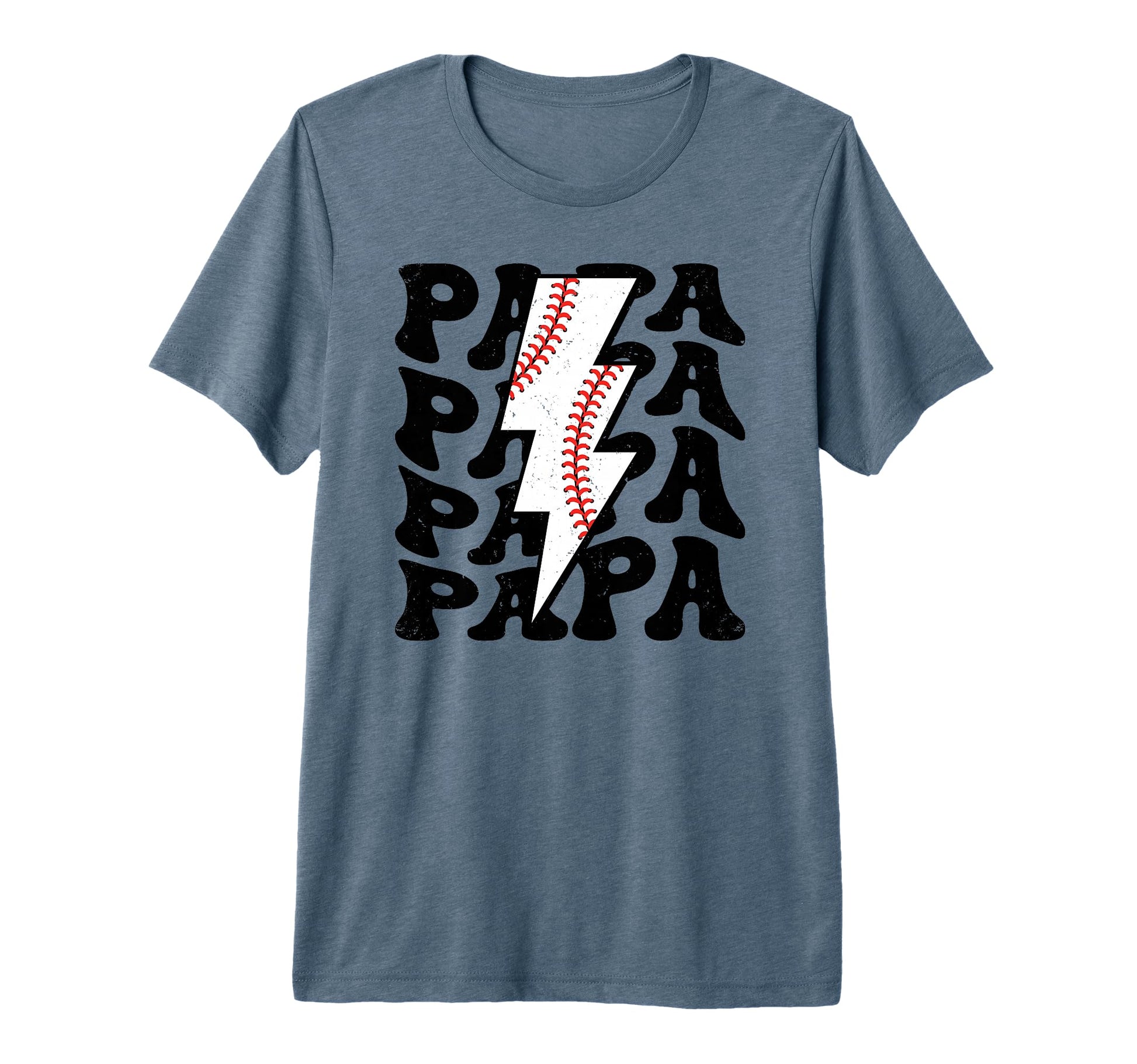 Lightning Groovy Proud Dad Baseball T-Shirt - Unique Graphic Men Women - T-Shirt, Sweatshirt, Hoodie