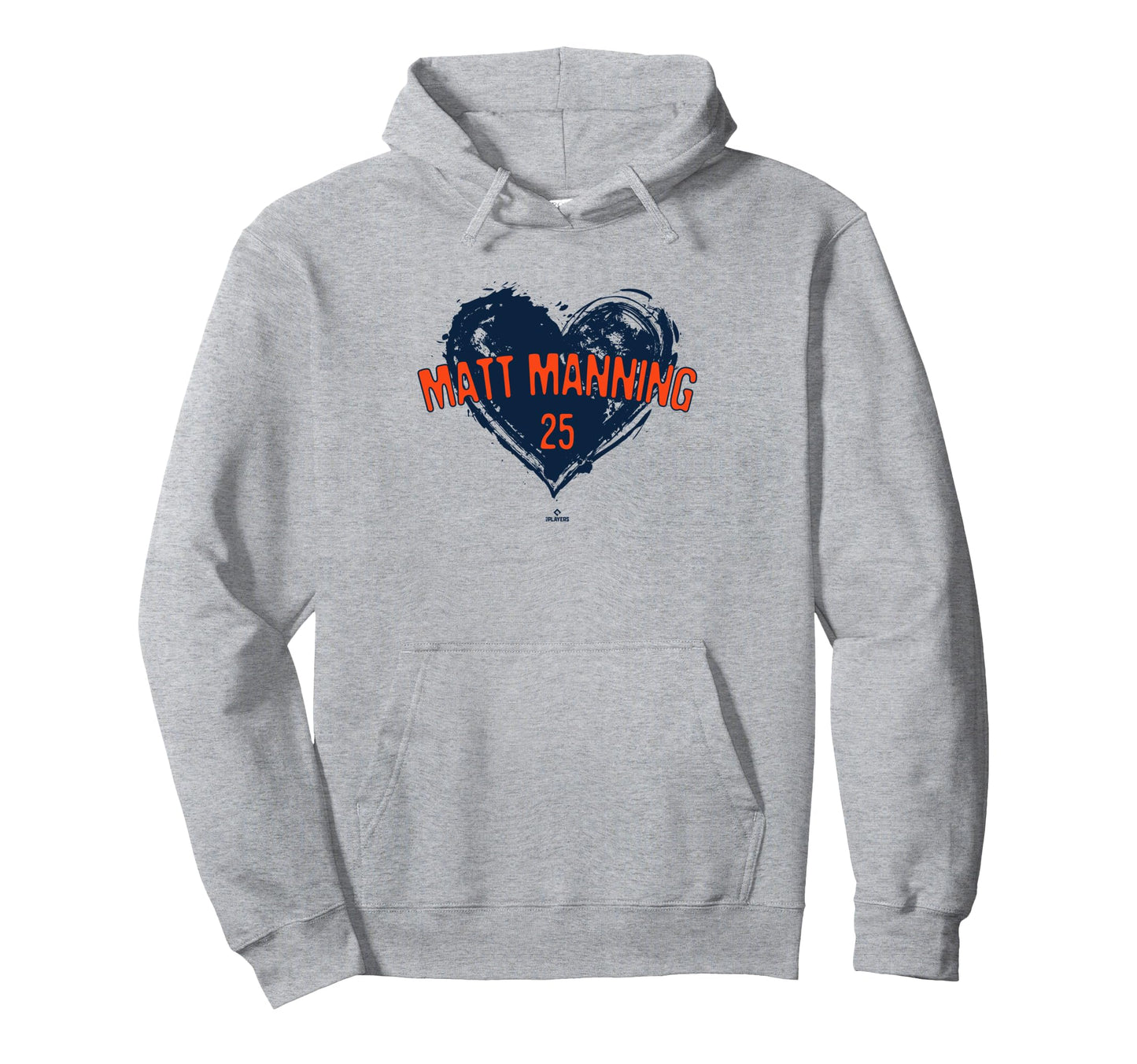 Distressed Heart Matt Manning Detroit Hoodie - Graphic Print Men Women - T-Shirt, Sweatshirt, Hoodie