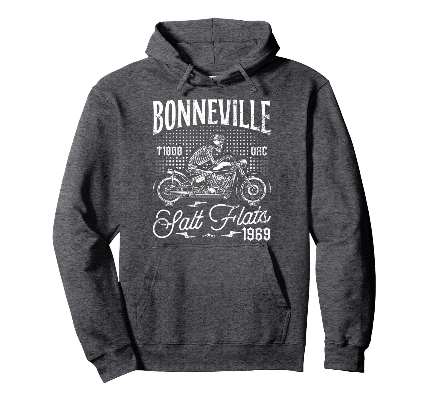 Bonneville Salt Flats Motorcycle Hoodie - Casual Everyday Wear Men Women - T-Shirt, Sweatshirt, Hoodie