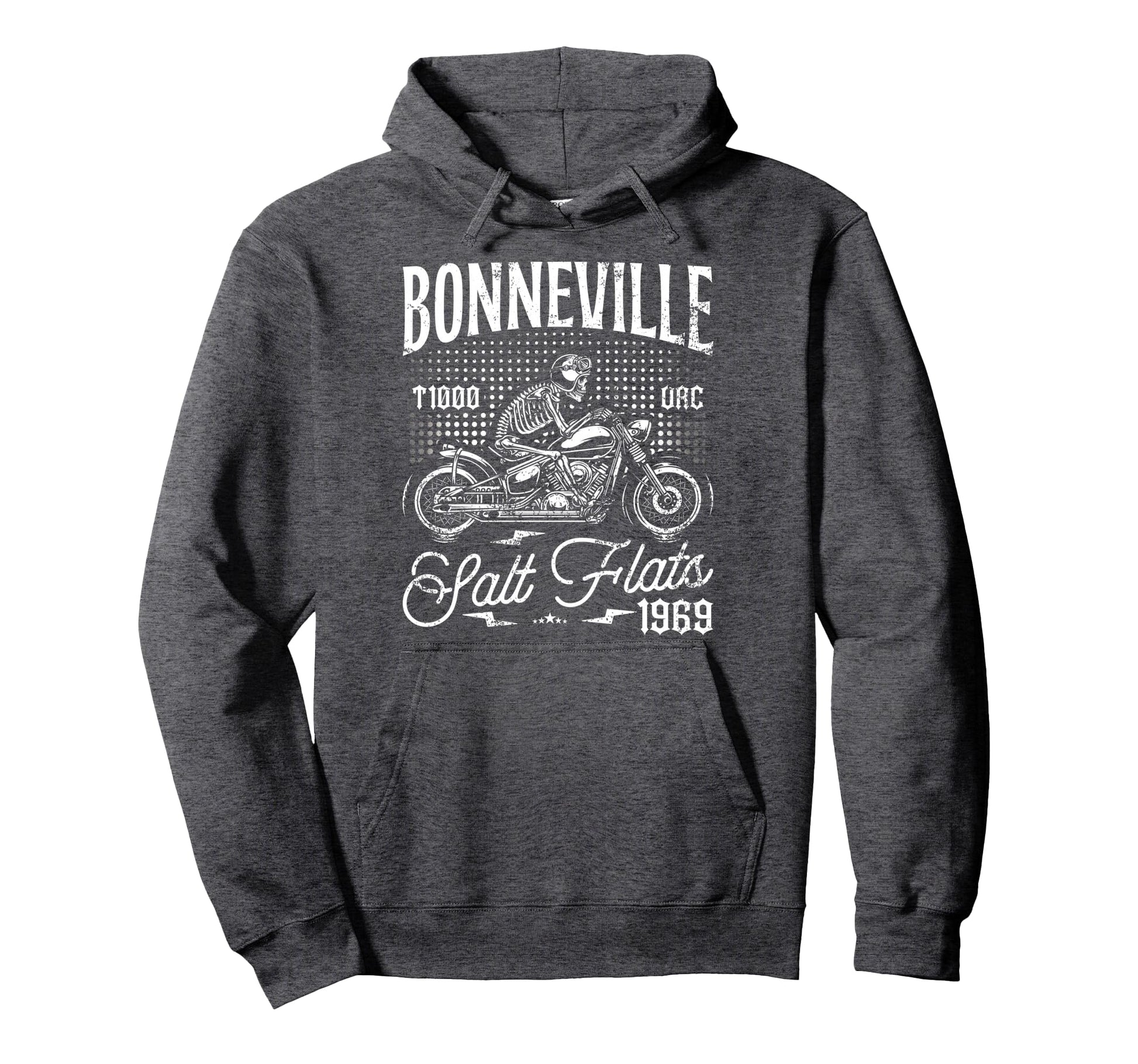 Bonneville Salt Flats Motorcycle Hoodie - Casual Everyday Wear Men Women - T-Shirt, Sweatshirt, Hoodie