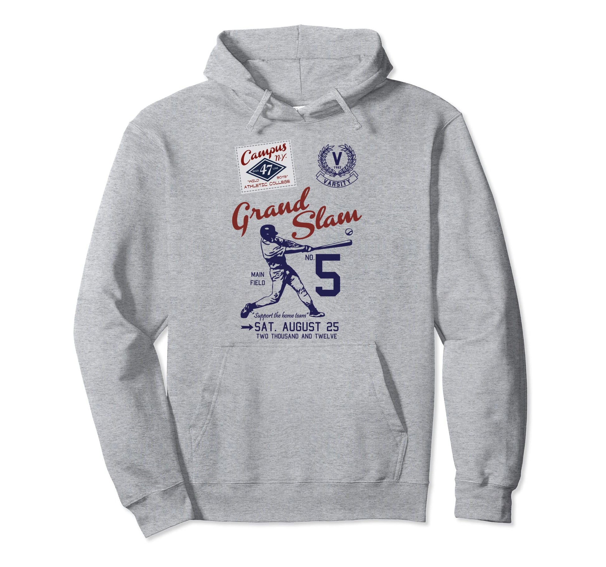 Baseball Grand Slam 80S Baseball Hoodie - Graphic Print for Adults - T-Shirt, Sweatshirt, Hoodie
