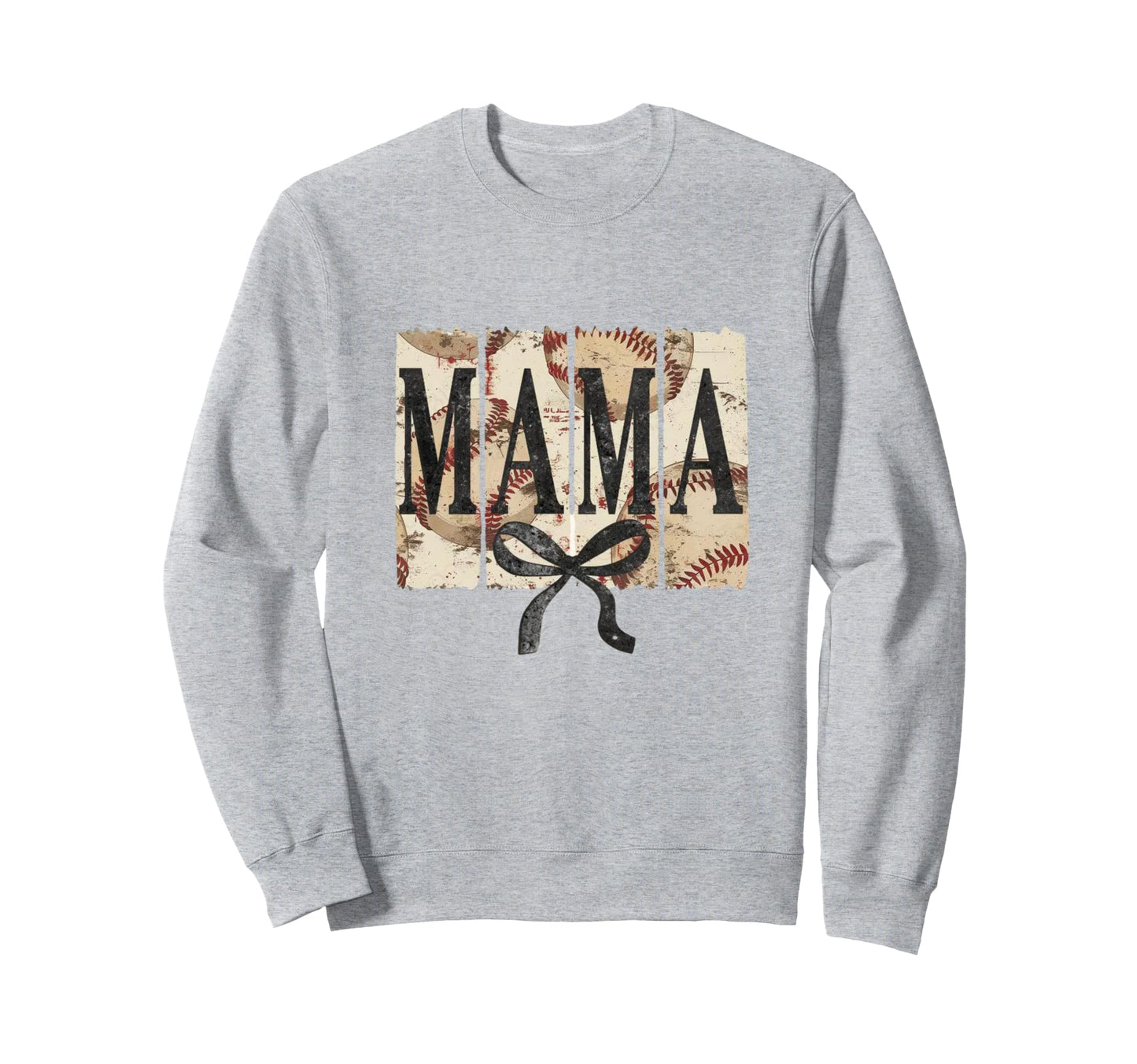 Baseball Mom Coquette Bow Sports Mom Sweatshirt - Unique Graphic for Adults - T-Shirt, Sweatshirt, Hoodie