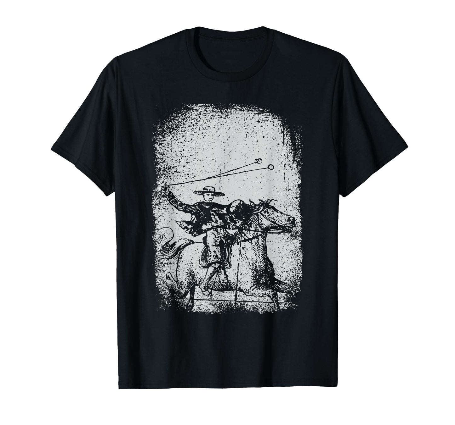 Cowboy Lasso Horse Rider Western Art T-Shirt - Aesthetic Graphic Unisex - T-Shirt, Sweatshirt, Hoodie