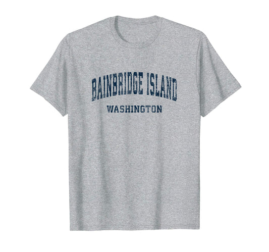 Bainbridge Island Washington Wa T-Shirt - Custom Art Print for Adults - T-Shirt, Sweatshirt, Hoodie
