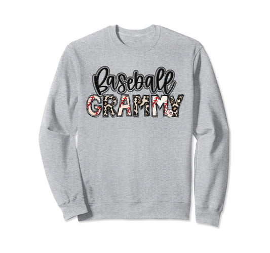 Baseball Grammy Leopard Proud Sweatshirt - Streetwear Style Men Women - T-Shirt, Sweatshirt, Hoodie