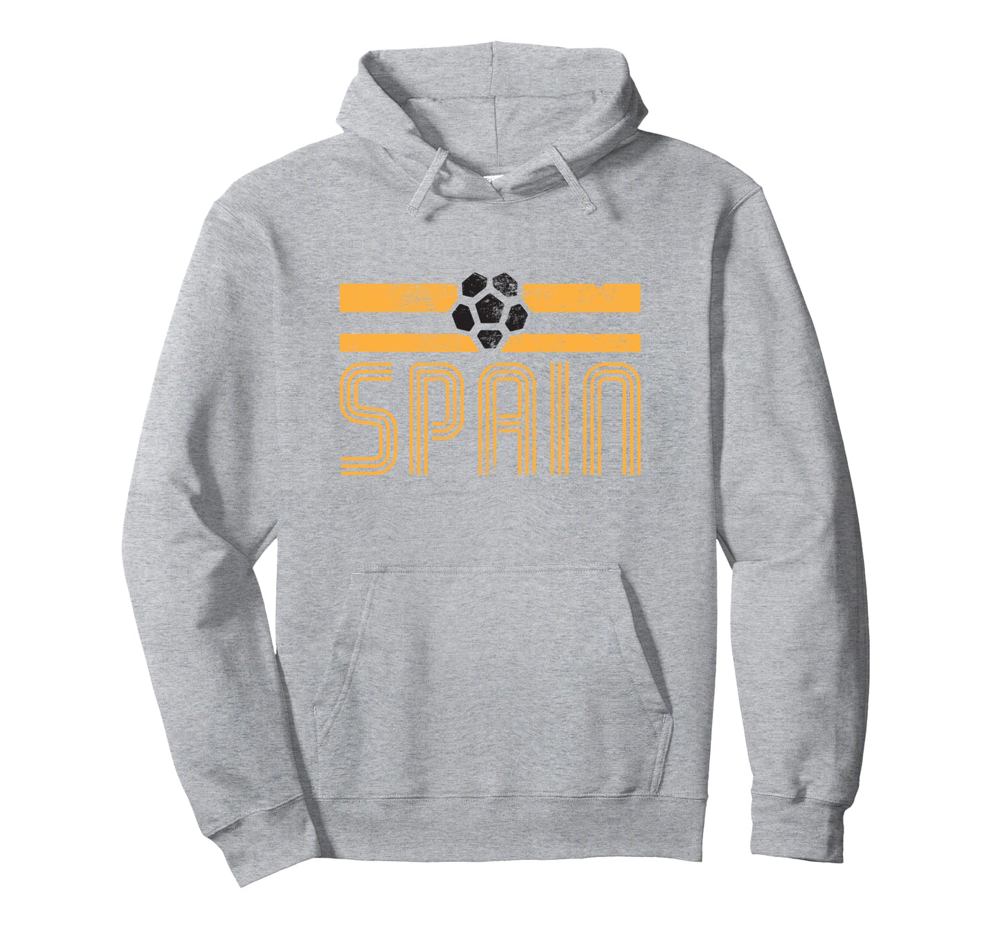 Spain Stripe Euro Football Hoodie - Fun Novelty Design Men Women - T-Shirt, Sweatshirt, Hoodie