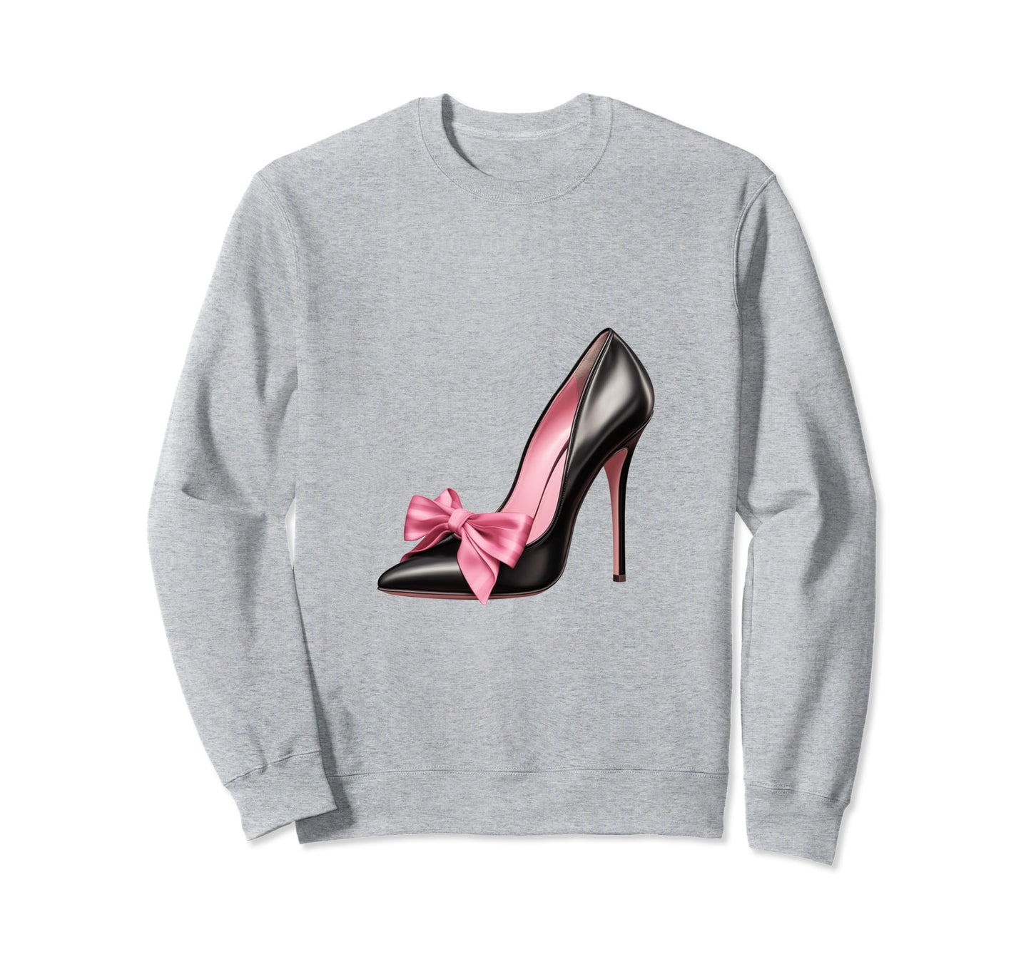 Coquette High Heel Bow Girlcore Sweatshirt - Novelty Apparel for Adults - T-Shirt, Sweatshirt, Hoodie