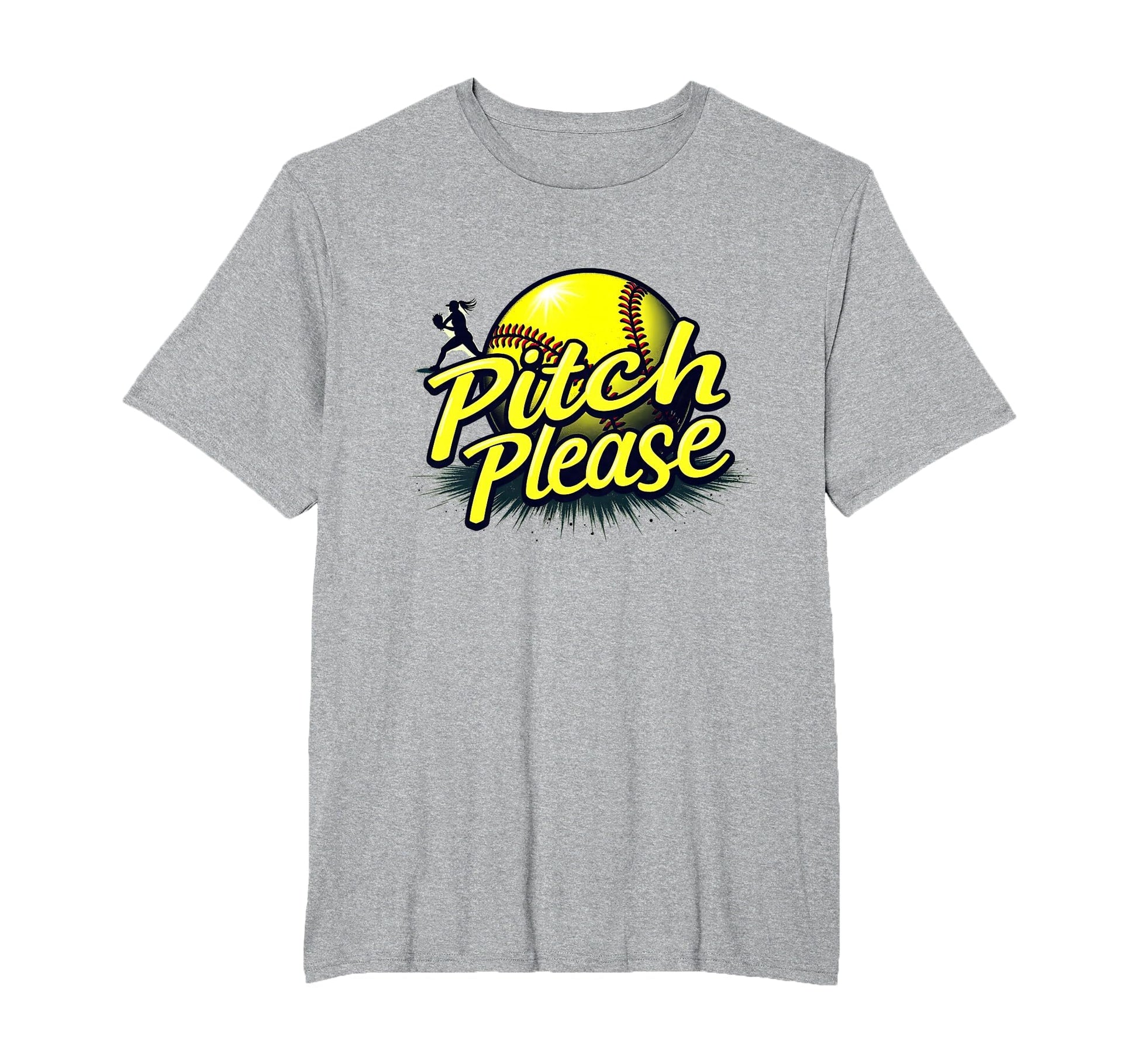 Pitch Please Softball Sassy T-Shirt - Fun Novelty Design for Adults - T-Shirt, Sweatshirt, Hoodie