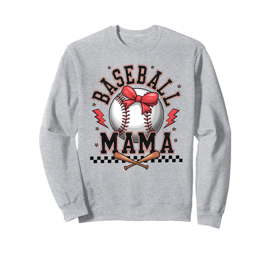 Baseball Coquette Bow Baseball Cheer Sweatshirt - Trendy Graphic Unisex - T-Shirt, Sweatshirt, Hoodie