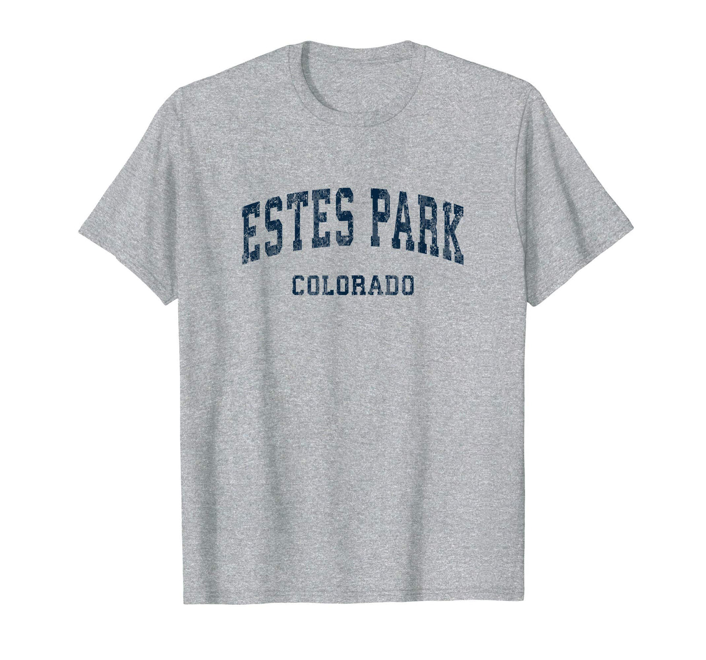 Estes Park Colorado Co Varsity Sports Navy T-Shirt - Graphic Print Unisex - T-Shirt, Sweatshirt, Hoodie