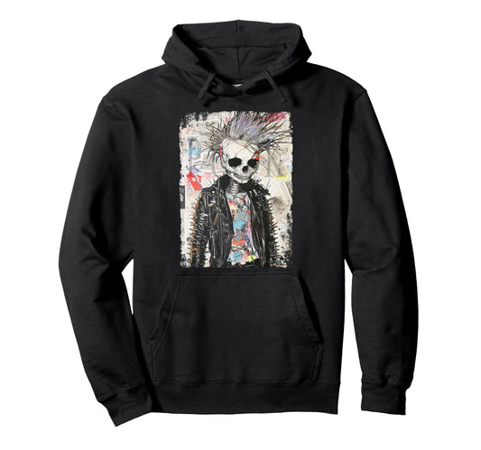Aesthetic Streetwear Skull Hoodie - Minimalist Print Men Women - T-Shirt, Sweatshirt, Hoodie
