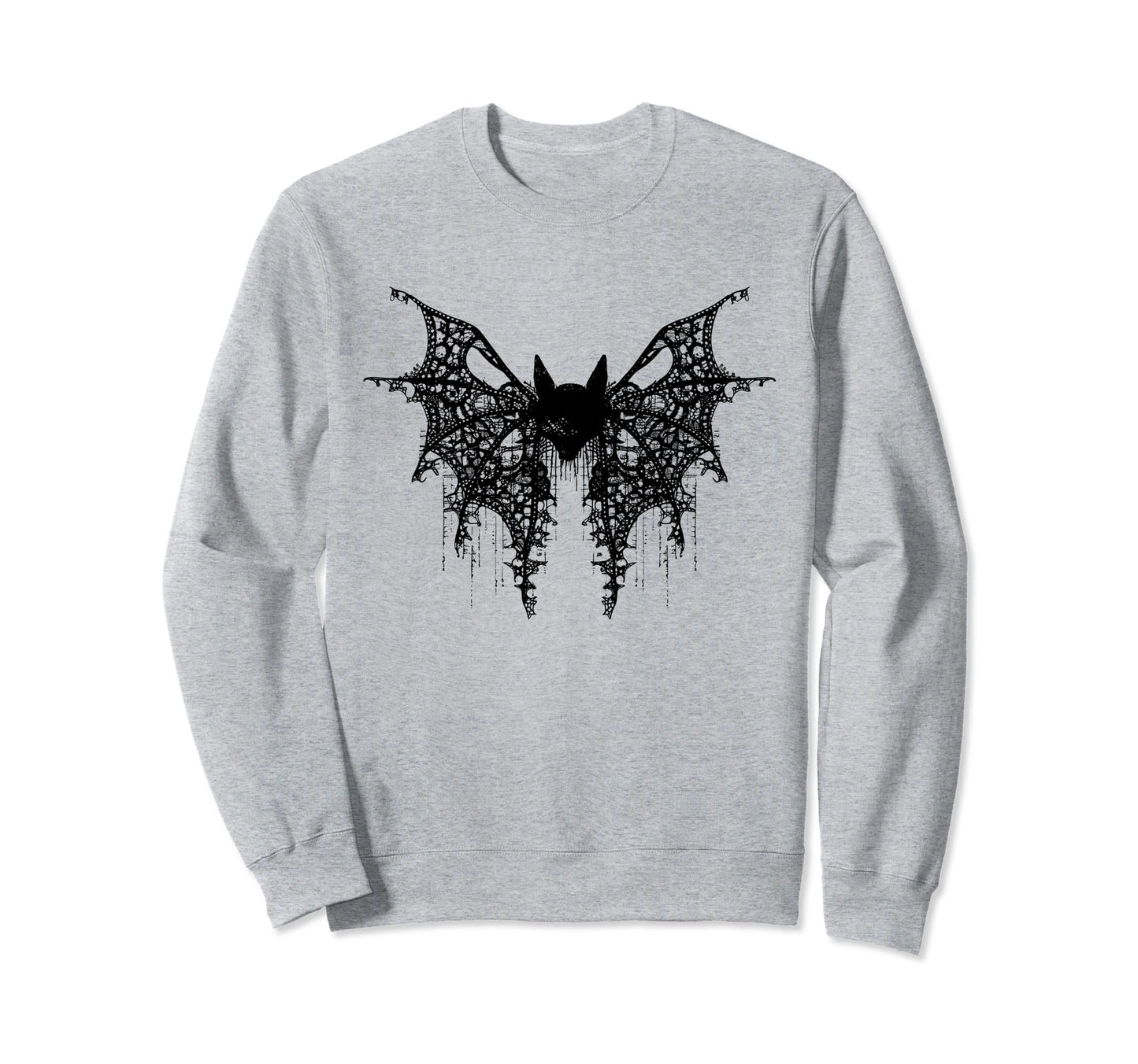 Bat Coquette Bow Halloween Bow Sweatshirt - Streetwear Style Men Women - T-Shirt, Sweatshirt, Hoodie