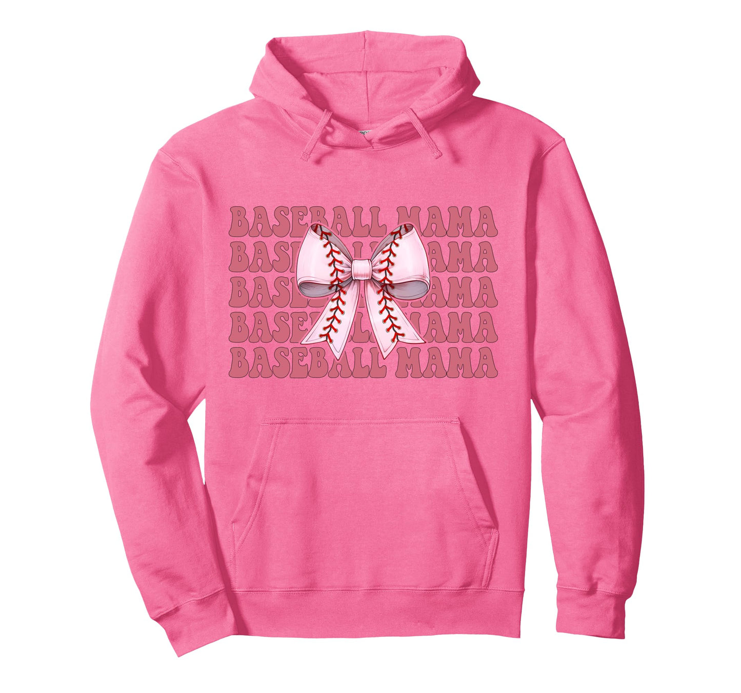 Baseball Mama Baseball Mom Mothers Hoodie - Minimalist Print for Adults - T-Shirt, Sweatshirt, Hoodie