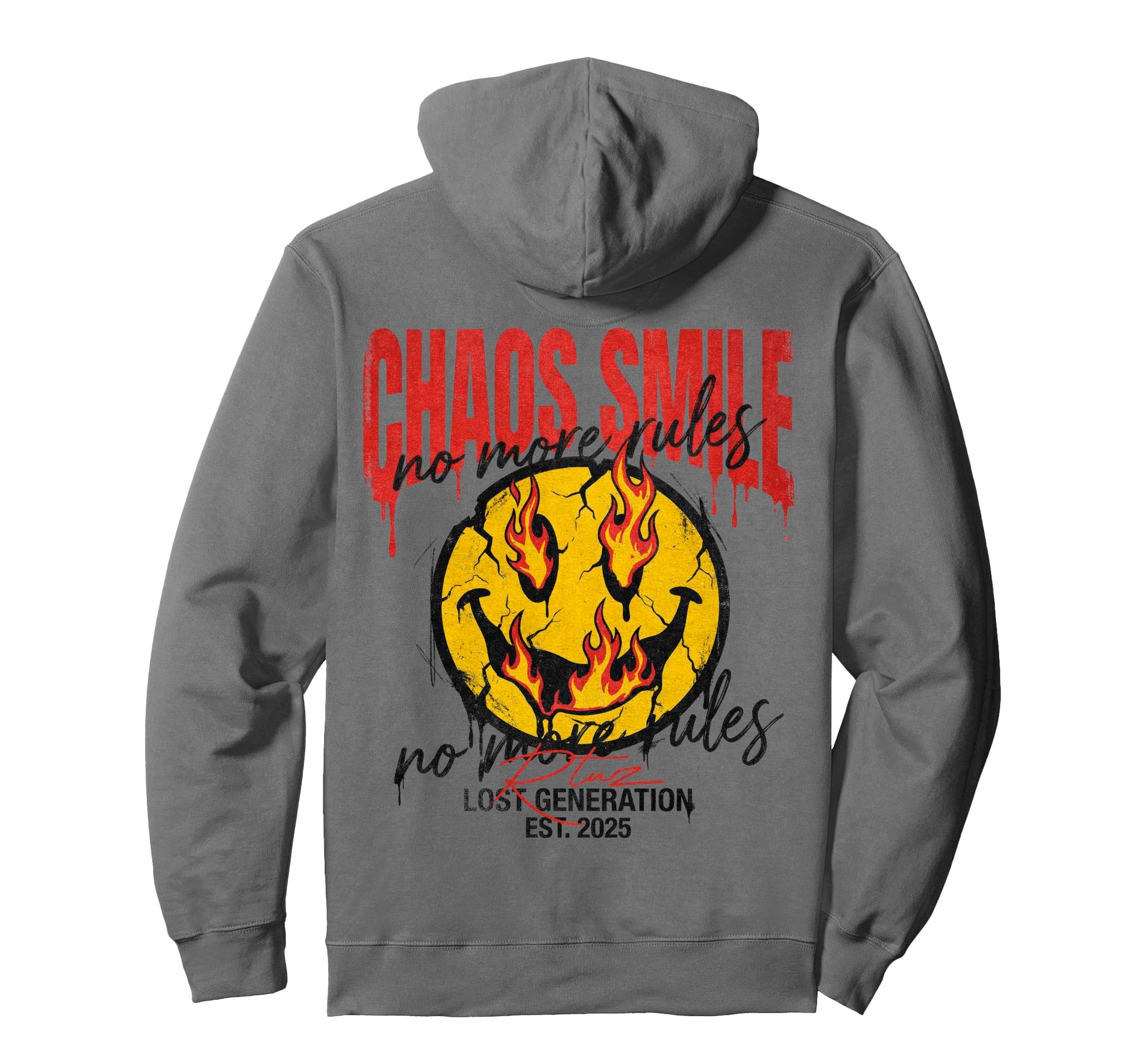 Y2K Back Streetwear Smile Hoodie - Unique Graphic Men Women - T-Shirt, Sweatshirt, Hoodie