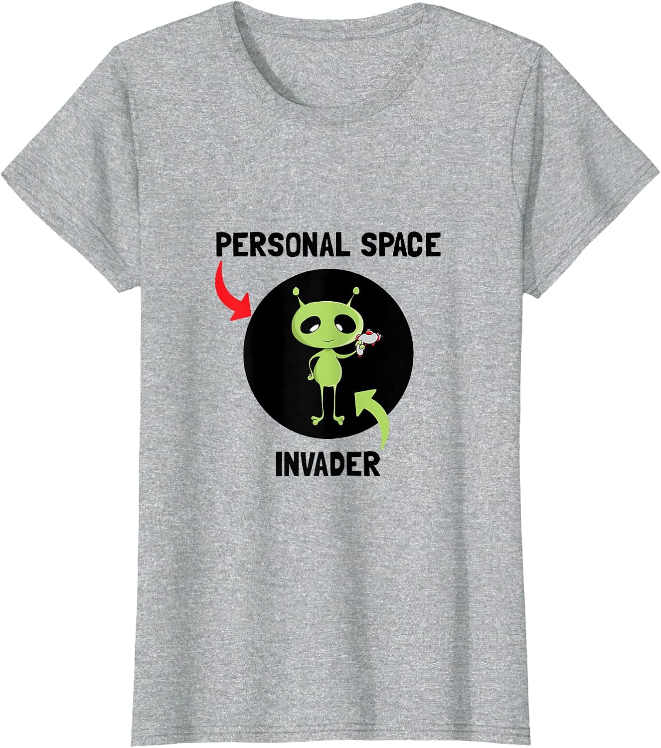 Personal Space Alien Invader Funny Nerd - Adult & Kids T-Shirts, Sweatshirts & Hoodies apparel design preview 1