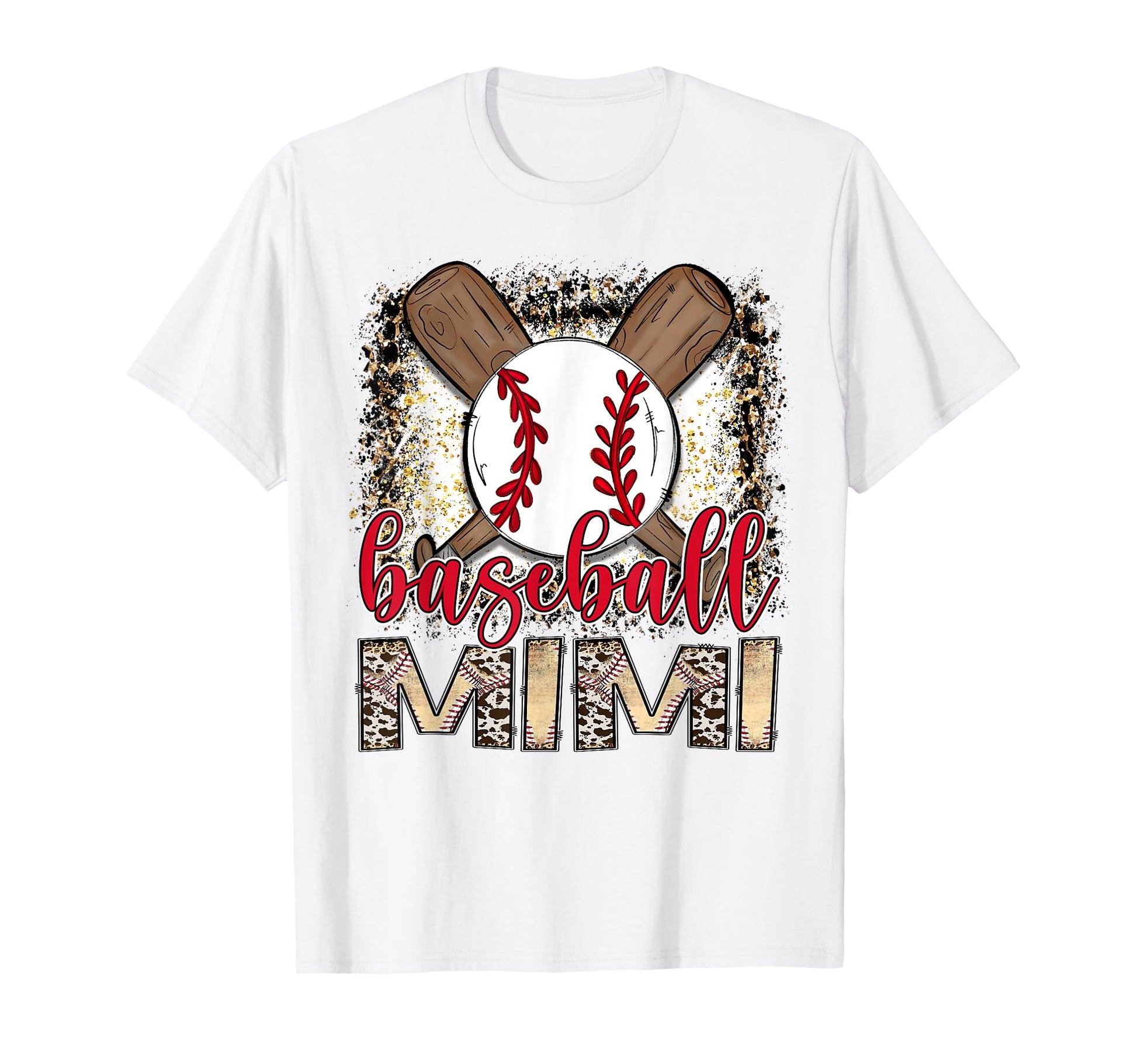 Baseball Mimi Leopard Proud Ball Mimi T-Shirt - Custom Art Print Unisex - T-Shirt, Sweatshirt, Hoodie