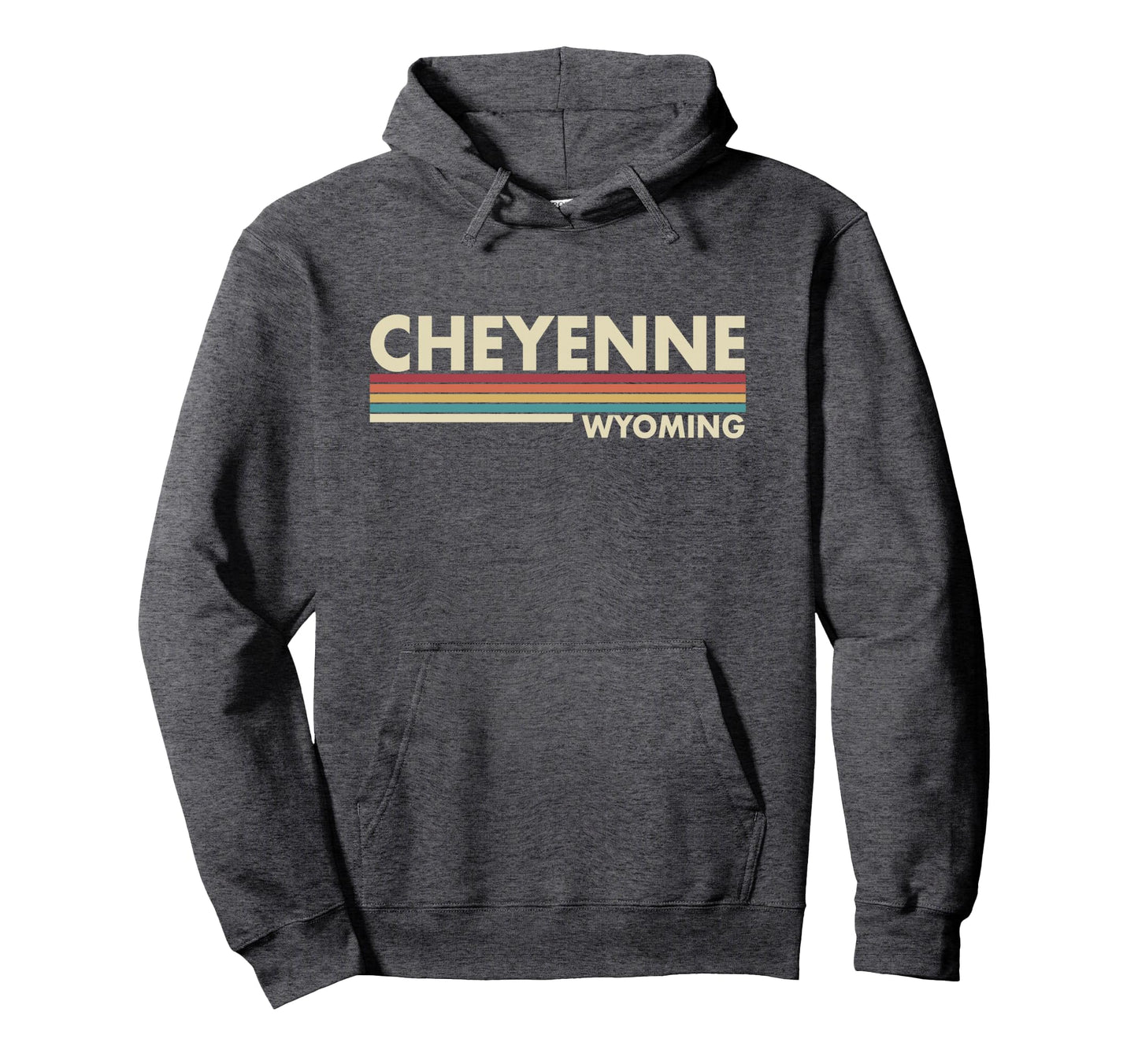 Cheyenne Wyoming Stripes Hoodie - Trendy Graphic for Adults - T-Shirt, Sweatshirt, Hoodie