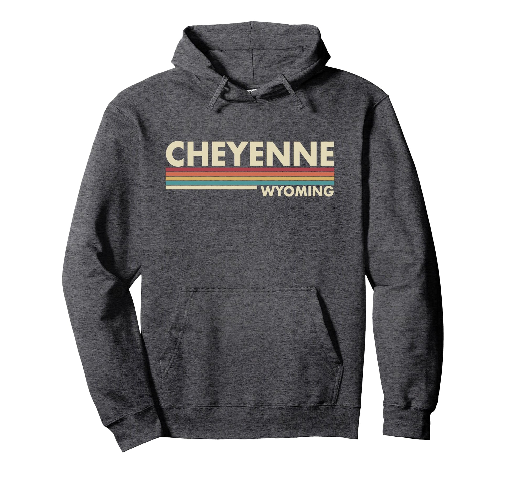 Cheyenne Wyoming Stripes Hoodie - Trendy Graphic for Adults - T-Shirt, Sweatshirt, Hoodie