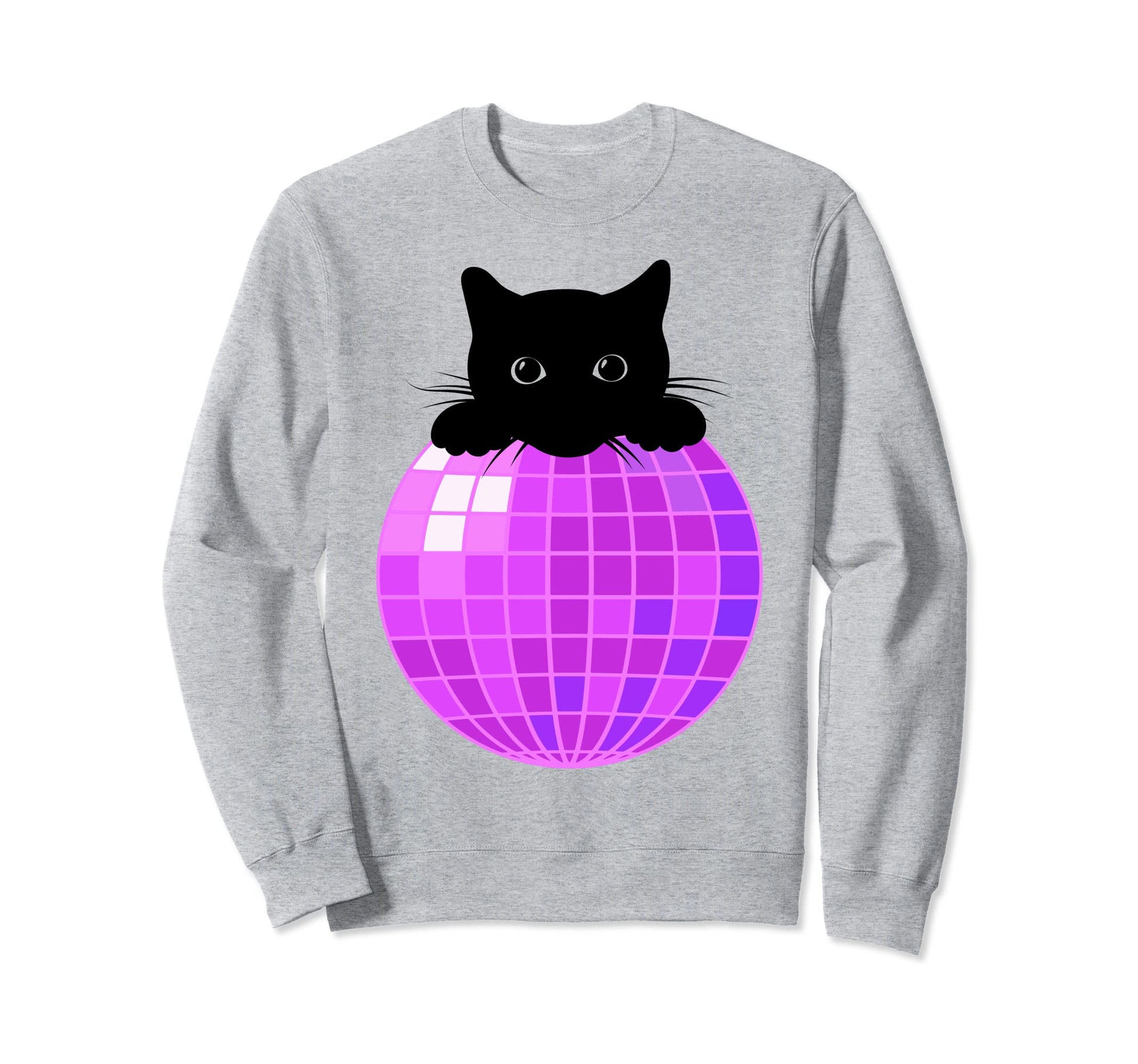Aesthetic Disco Ball Vaporwave Sweatshirt - Casual Everyday Wear Men Women - T-Shirt, Sweatshirt, Hoodie