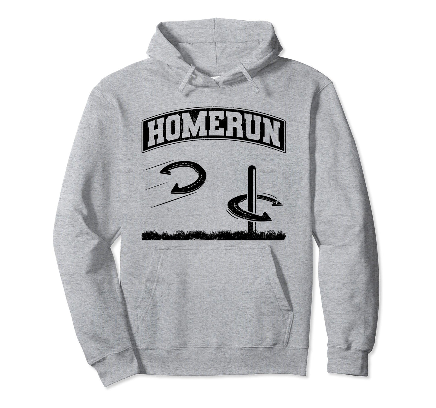 Homerun Funny Mashup Pitching Horseshoe Hoodie - Streetwear Style Unisex - T-Shirt, Sweatshirt, Hoodie