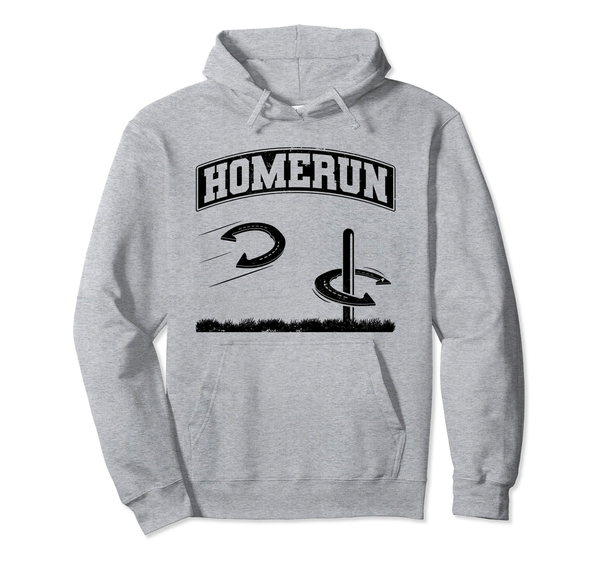 Homerun Funny Mashup Pitching Horseshoe Hoodie - Streetwear Style Unisex - T-Shirt, Sweatshirt, Hoodie