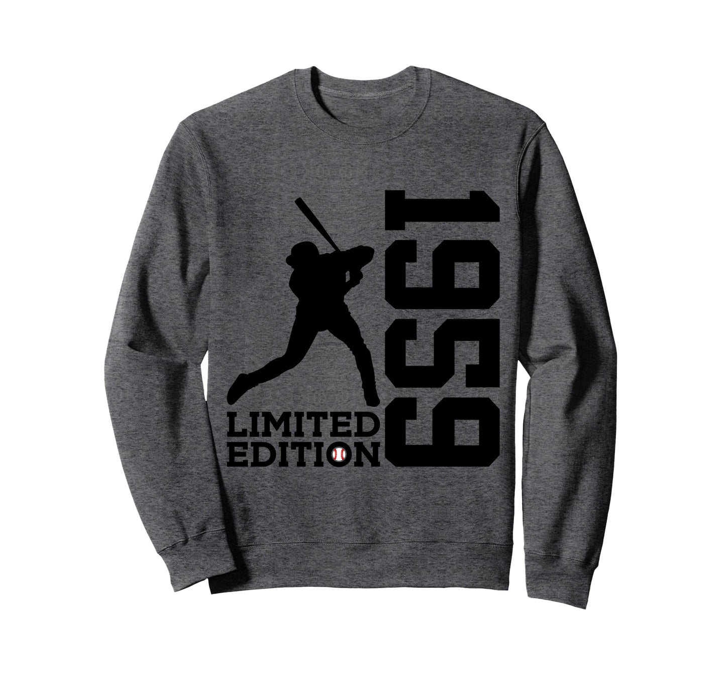 66Th Birthday Baseball 1959 Sweatshirt - Casual Everyday Wear for Adults - T-Shirt, Sweatshirt, Hoodie