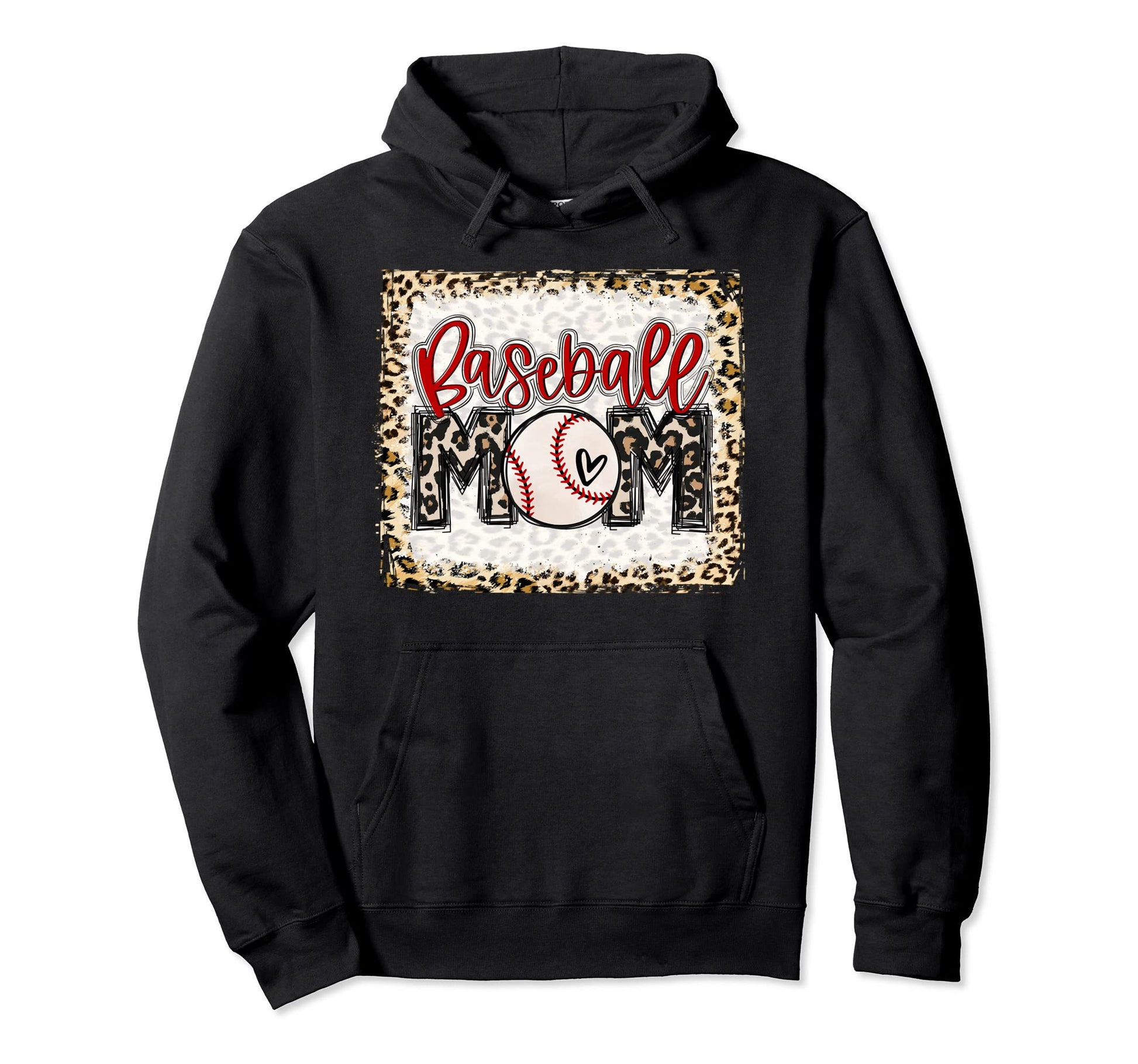 Bleached Baseball Mom Game Day Baseball Hoodie - Fun Novelty Design Unisex - T-Shirt, Sweatshirt, Hoodie