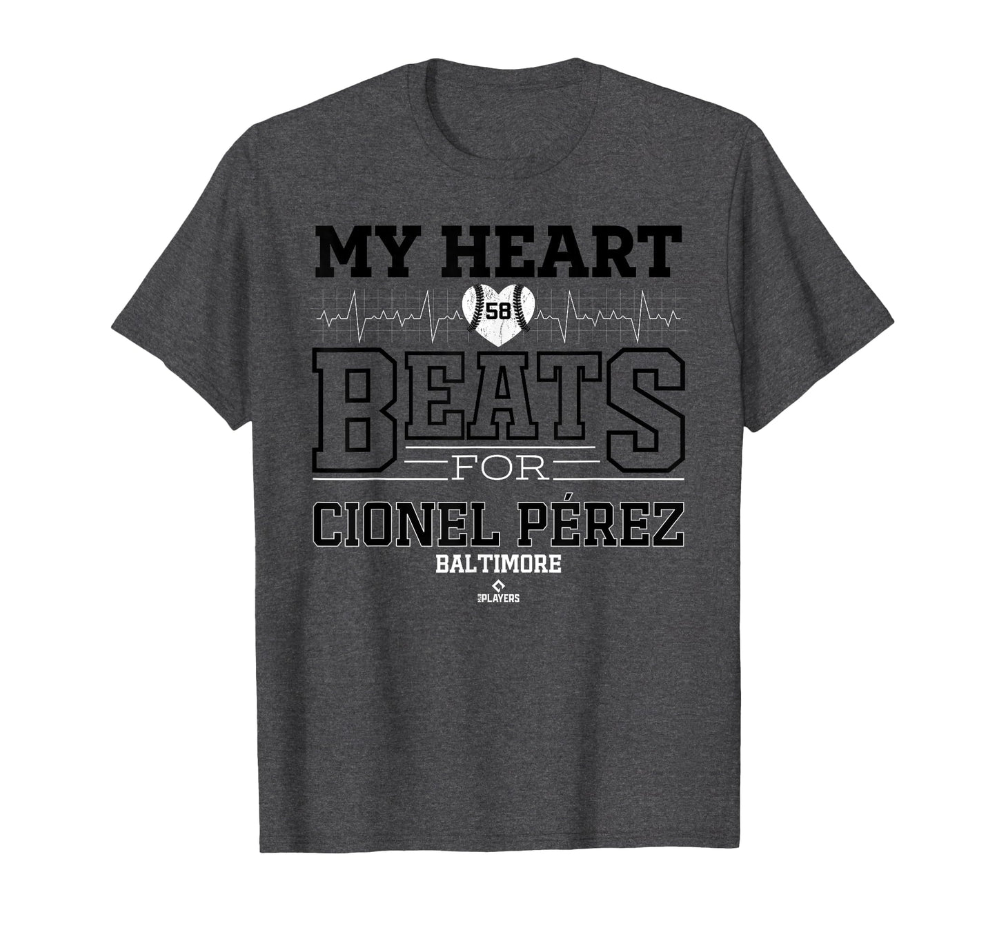 My Heart Beats Cionel P Rez Baltimore T-Shirt - Novelty Apparel Men Women - T-Shirt, Sweatshirt, Hoodie