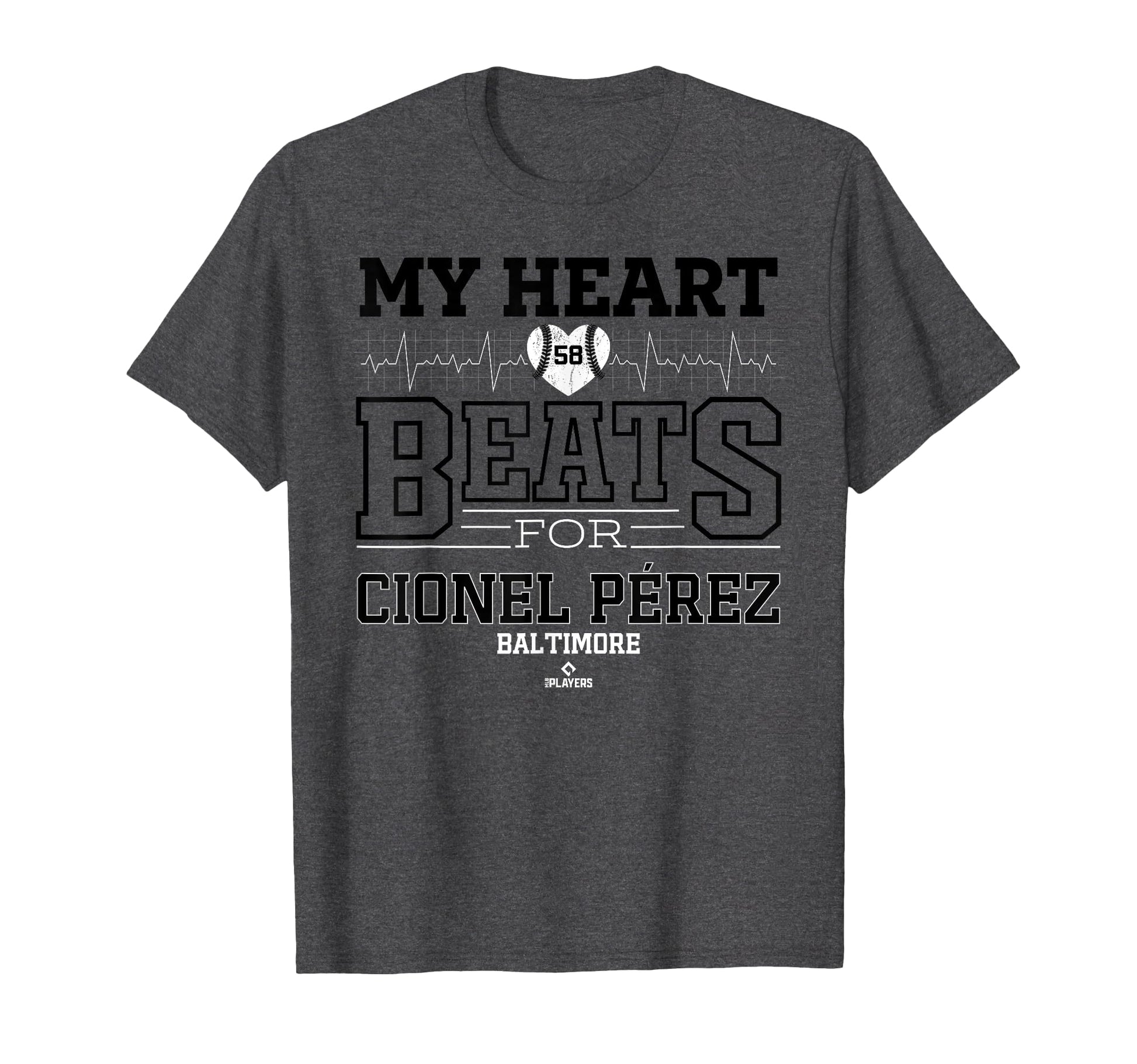 My Heart Beats Cionel P Rez Baltimore T-Shirt - Novelty Apparel Men Women - T-Shirt, Sweatshirt, Hoodie