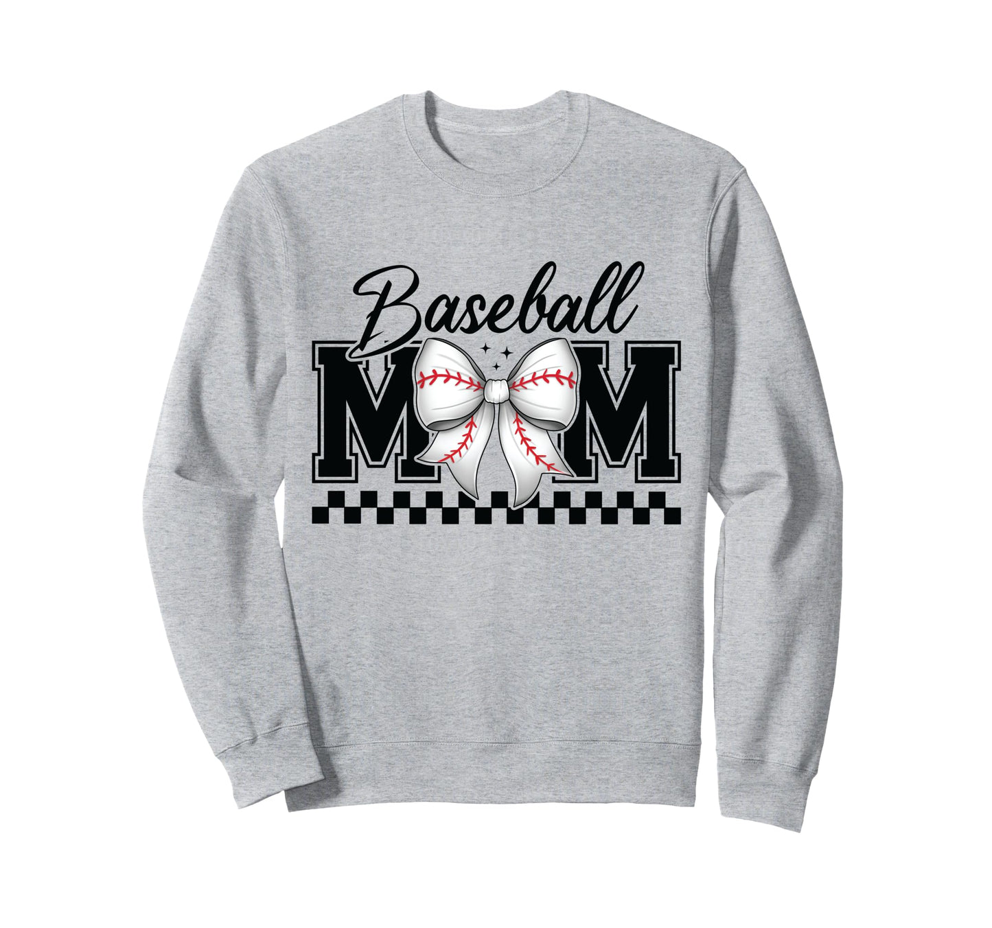 Baseball Mama Sports Mom Coquette Sweatshirt - Minimalist Print Unisex - T-Shirt, Sweatshirt, Hoodie
