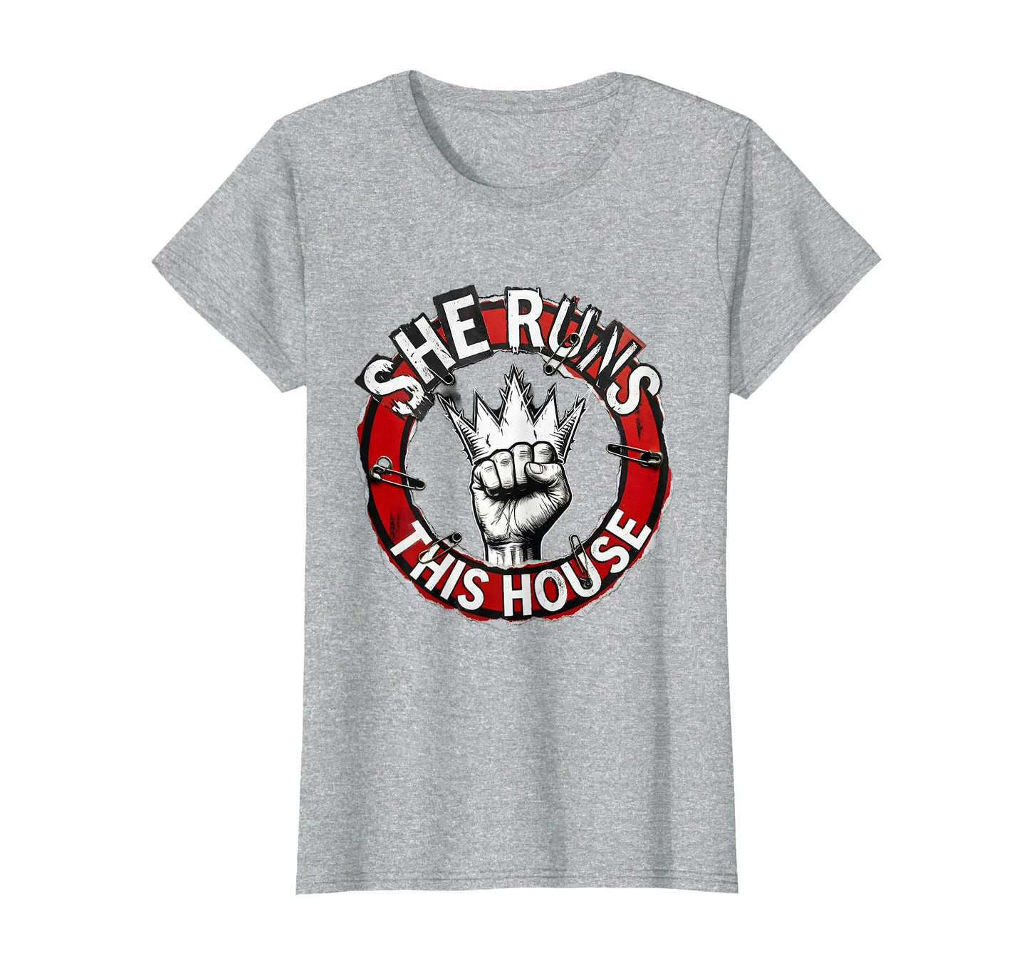 She Runs This House Wifey T-Shirt - Casual Everyday Wear for Adults - T-Shirt, Sweatshirt, Hoodie