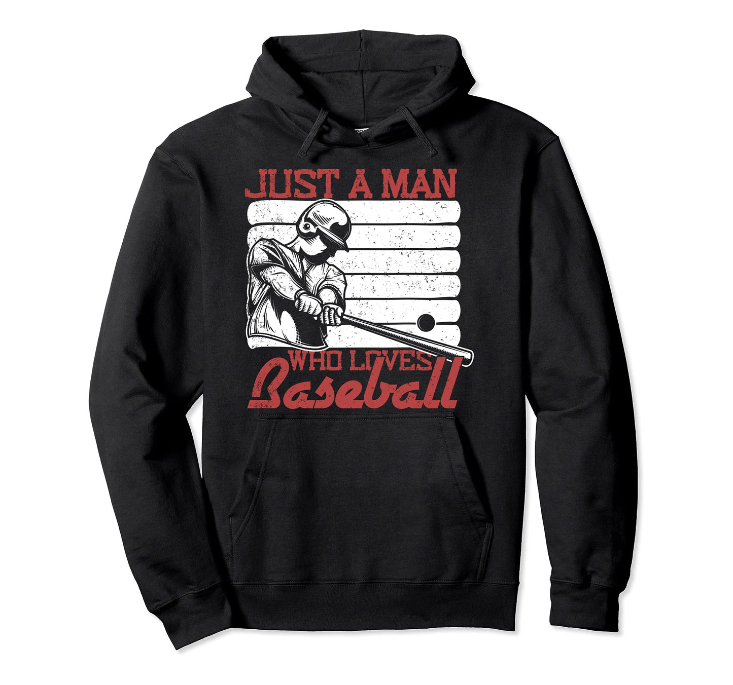 Pitcher Baseball Player Just Who Hoodie - Custom Art Print for Adults - T-Shirt, Sweatshirt, Hoodie