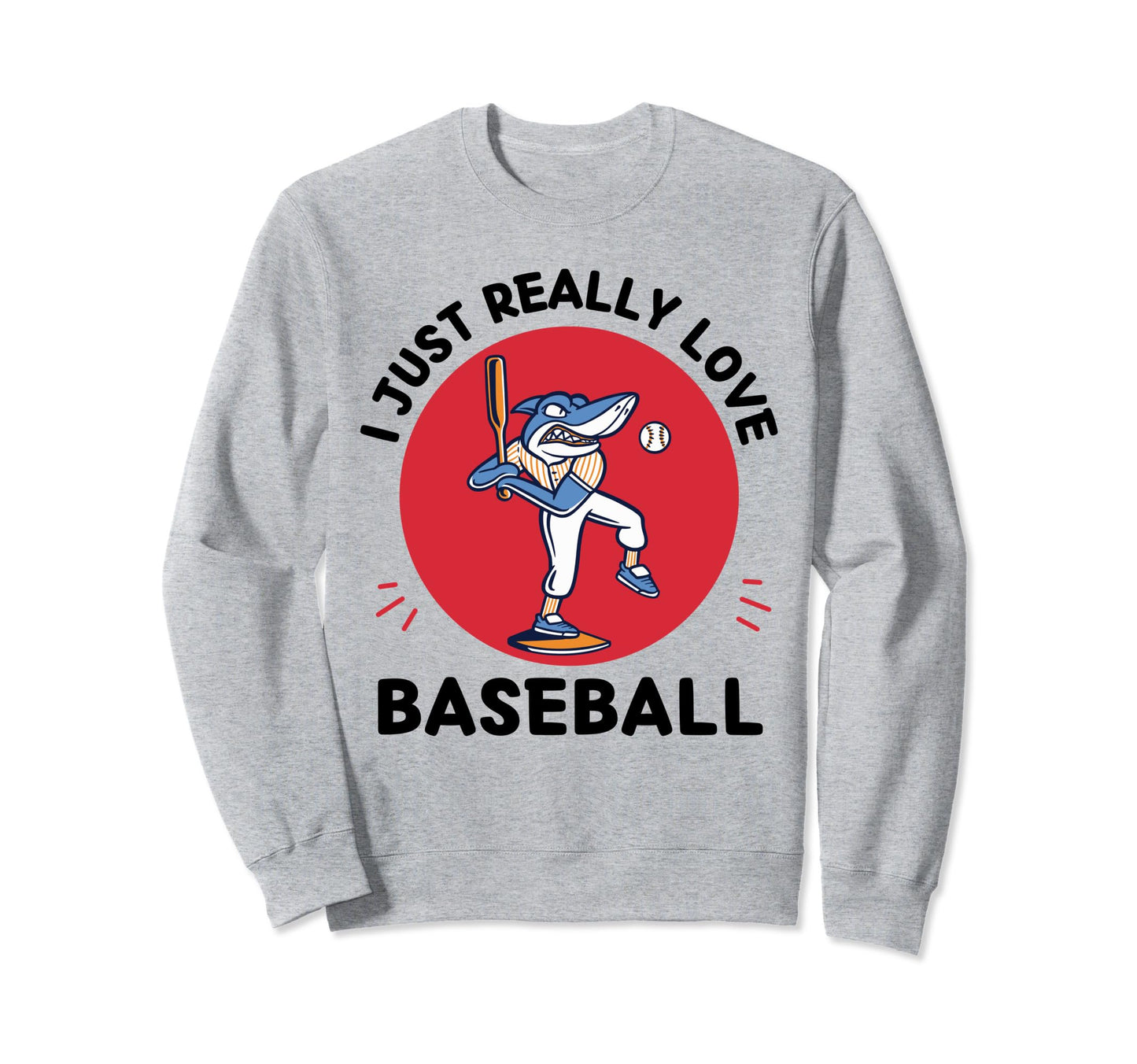 Kawaii Shark Lover I Just Really Sweatshirt - Unique Graphic Men Women - T-Shirt, Sweatshirt, Hoodie