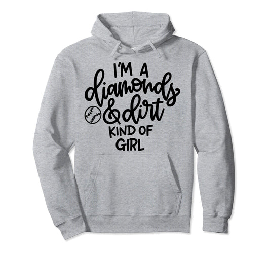 Baseball Diamond Dirt And Diamonds Hoodie - Custom Art Print Unisex - T-Shirt, Sweatshirt, Hoodie