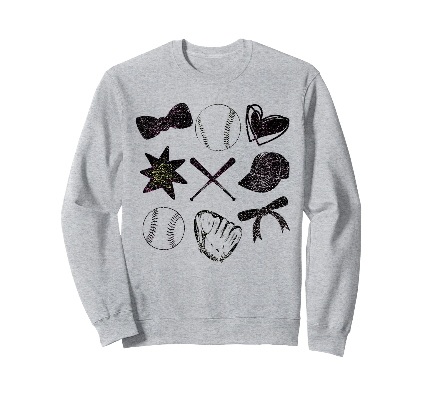 Softball Coquette Bow Softball Sweatshirt - Custom Art Print for Adults - T-Shirt, Sweatshirt, Hoodie