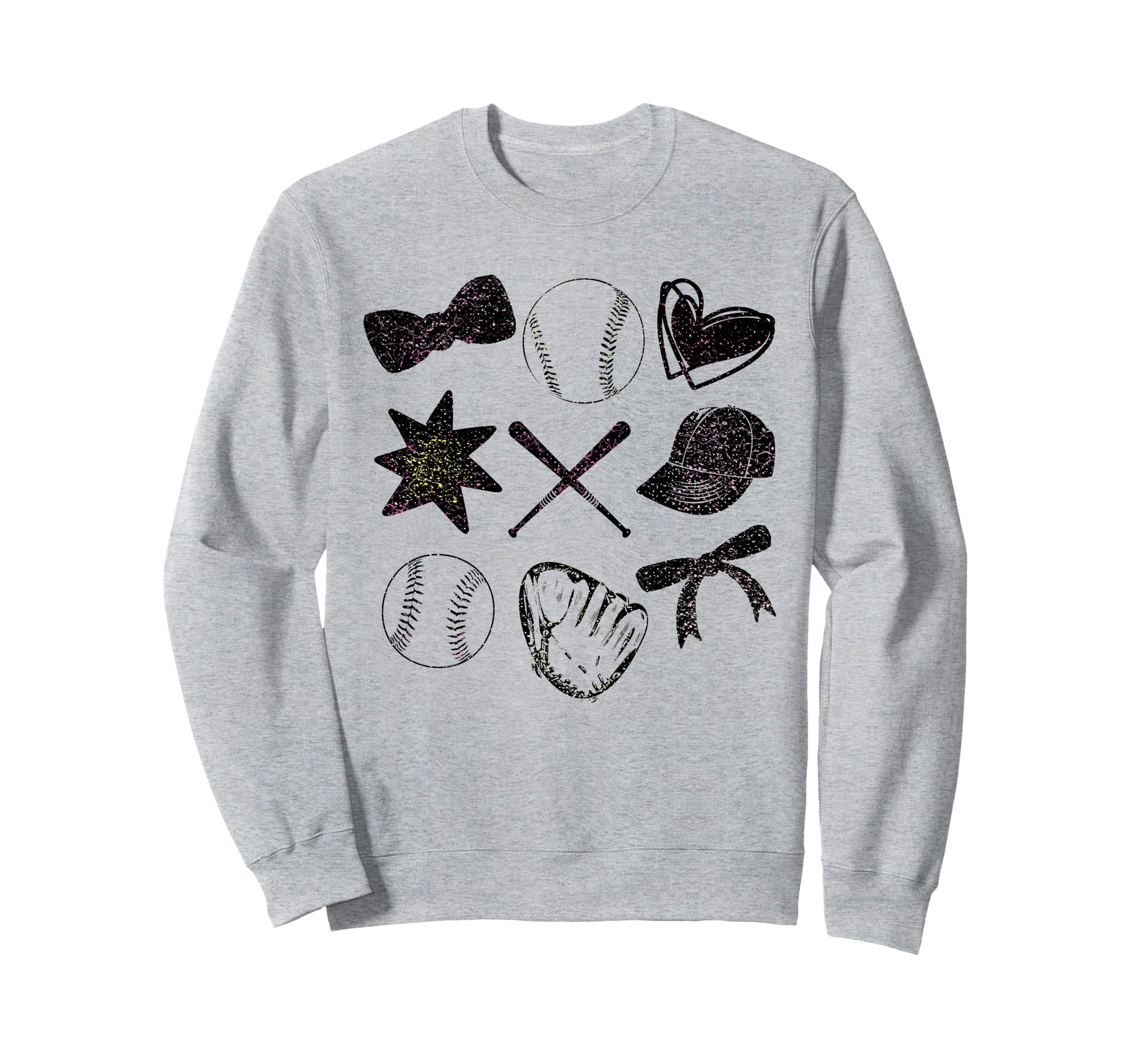 Softball Coquette Bow Softball Sweatshirt - Custom Art Print for Adults - T-Shirt, Sweatshirt, Hoodie