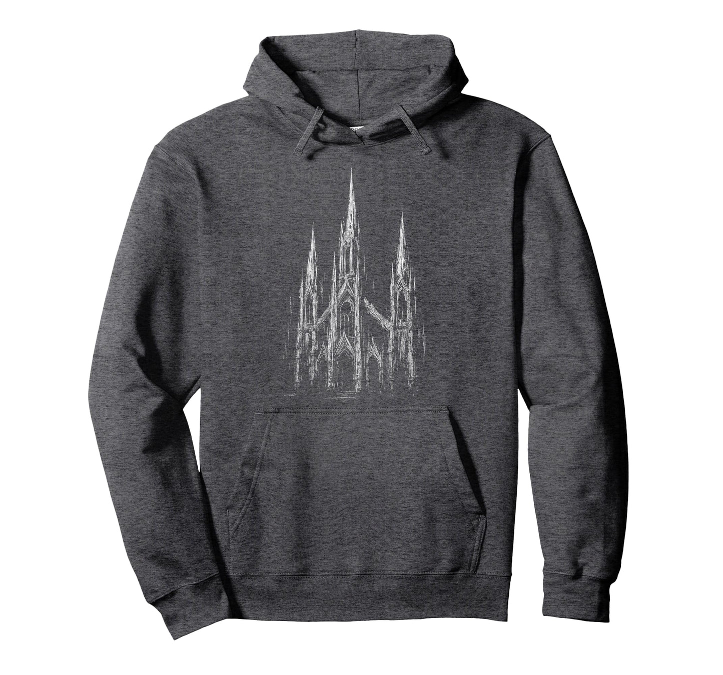 Gothic Church Cathedral Grunge Hoodie - Casual Everyday Wear for Adults - T-Shirt, Sweatshirt, Hoodie