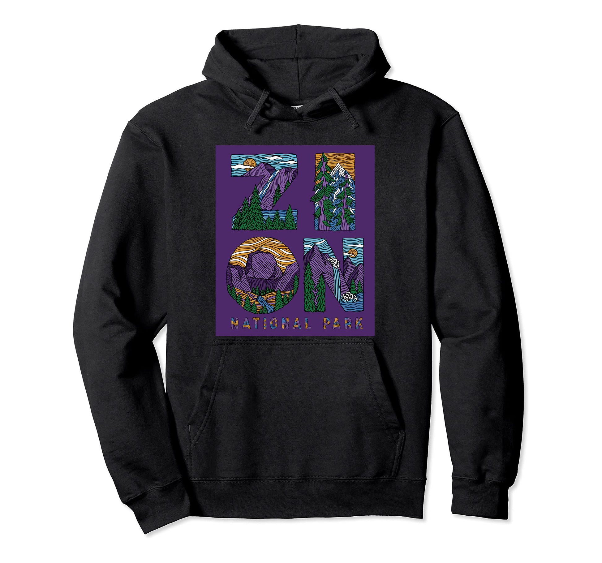 Zion National Park Utah Usa Hoodie - Trendy Graphic Men Women - T-Shirt, Sweatshirt, Hoodie